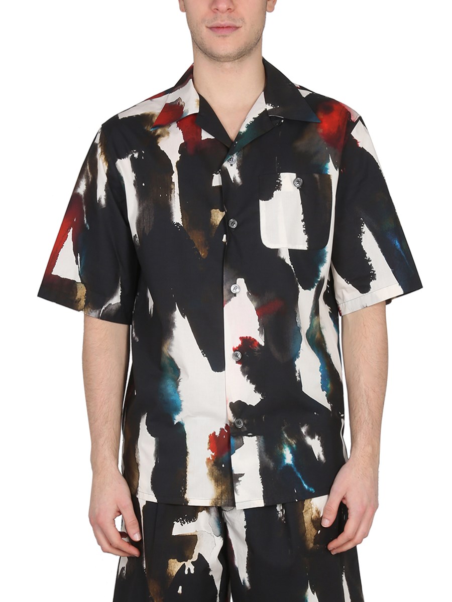 Alexander mcqueen short hot sale sleeve shirt