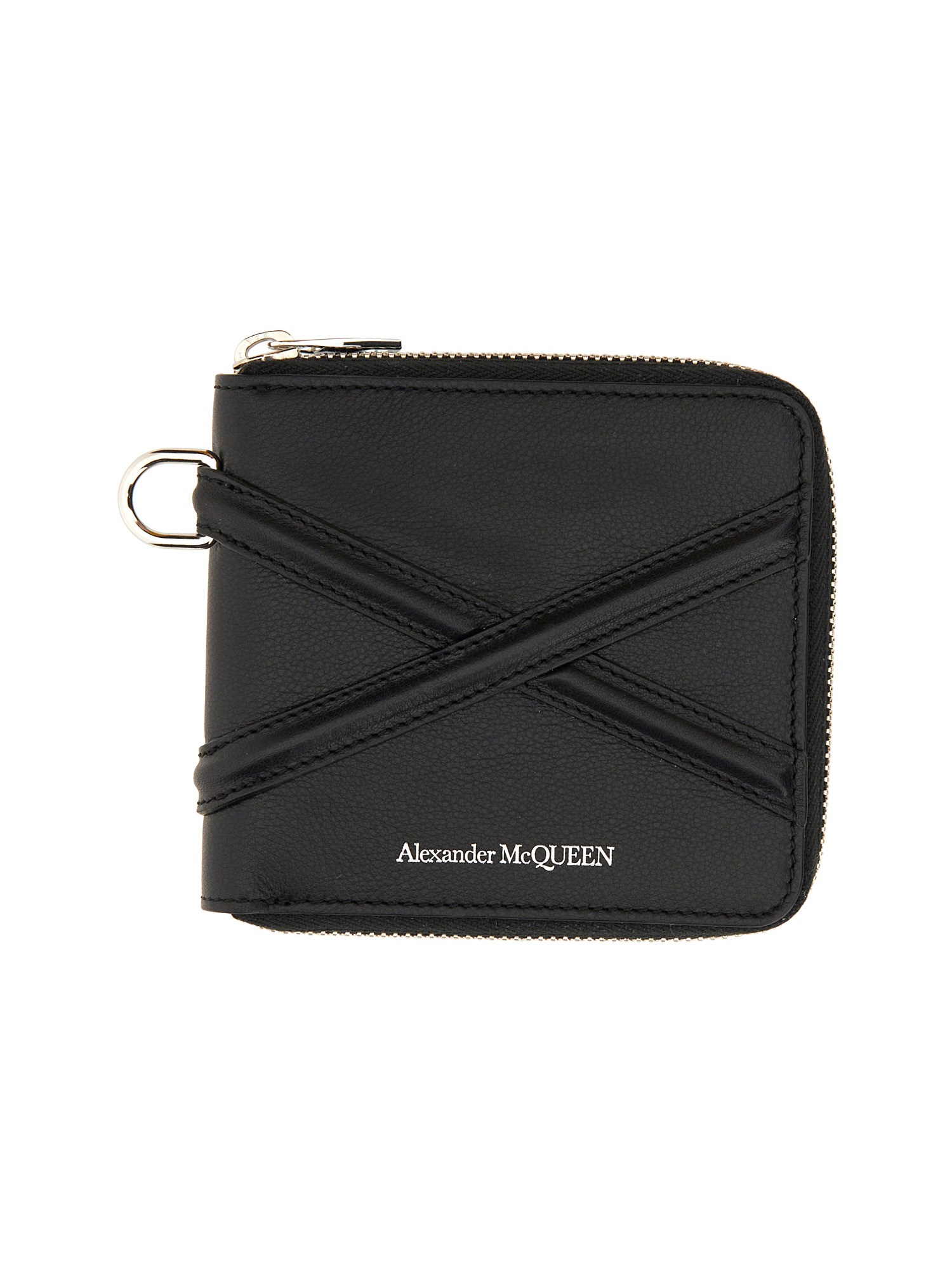 Alexander Mcqueen Harness Wallet In Black