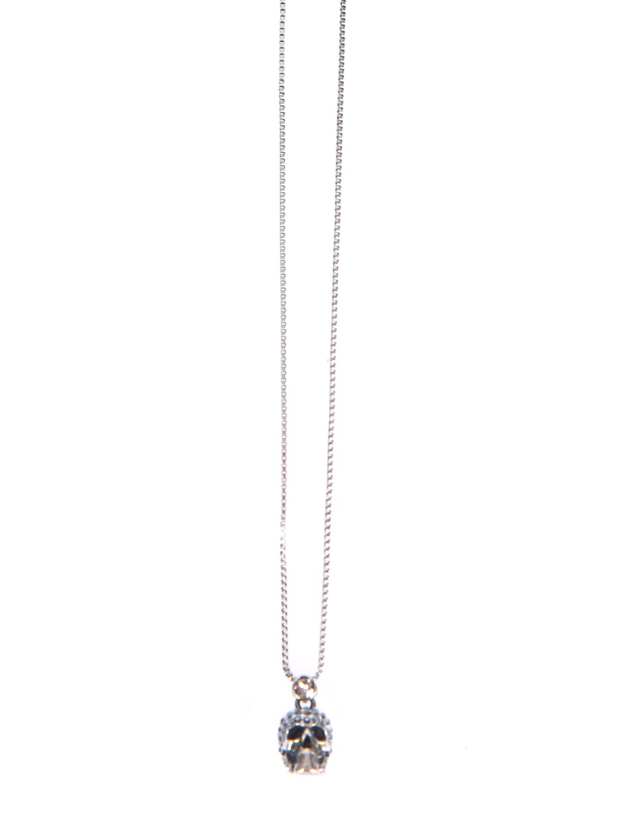 COLLANA CON TESCHIO PAVÉ 