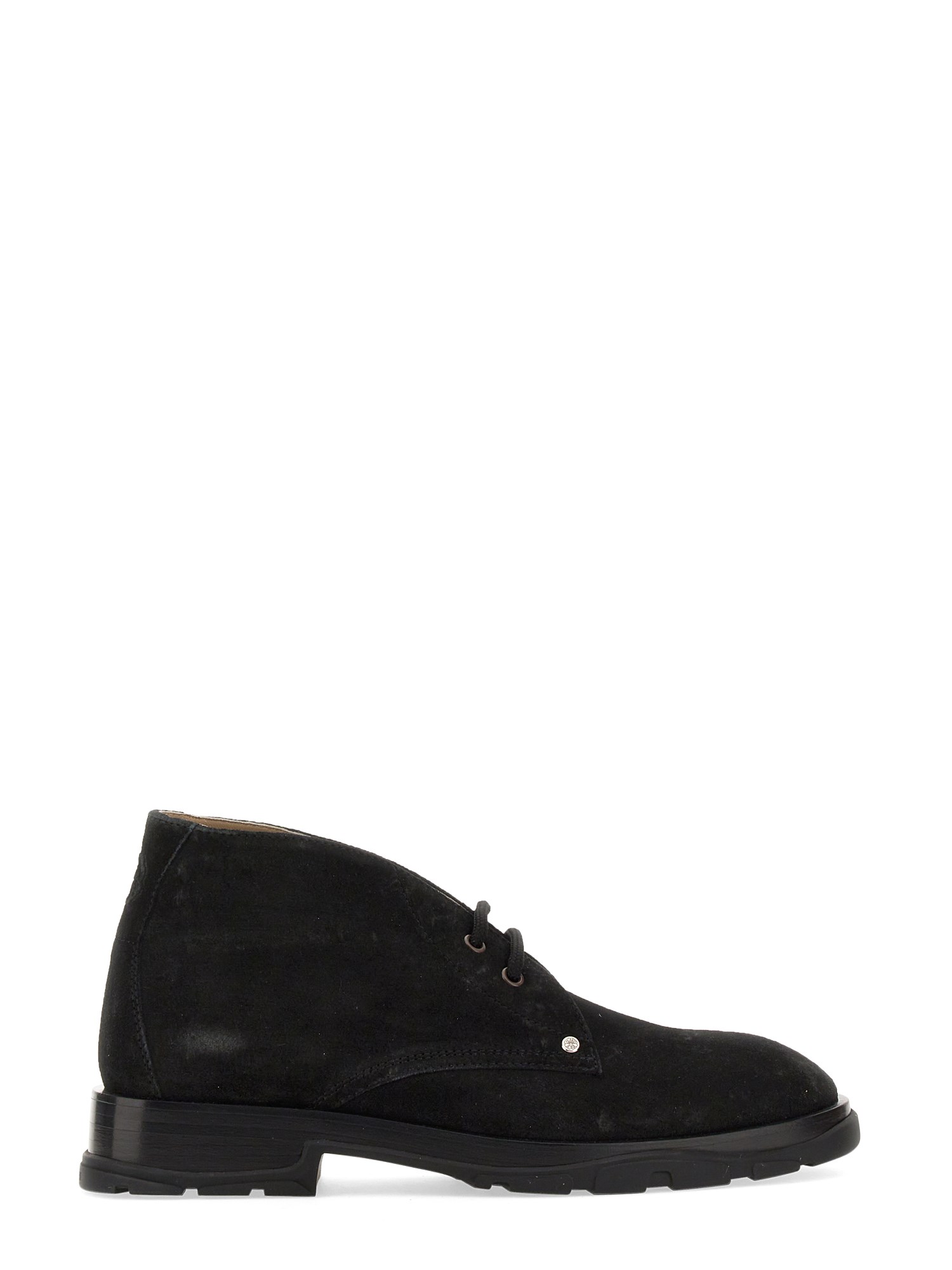 Shop Alexander Mcqueen Suede Boot In Black