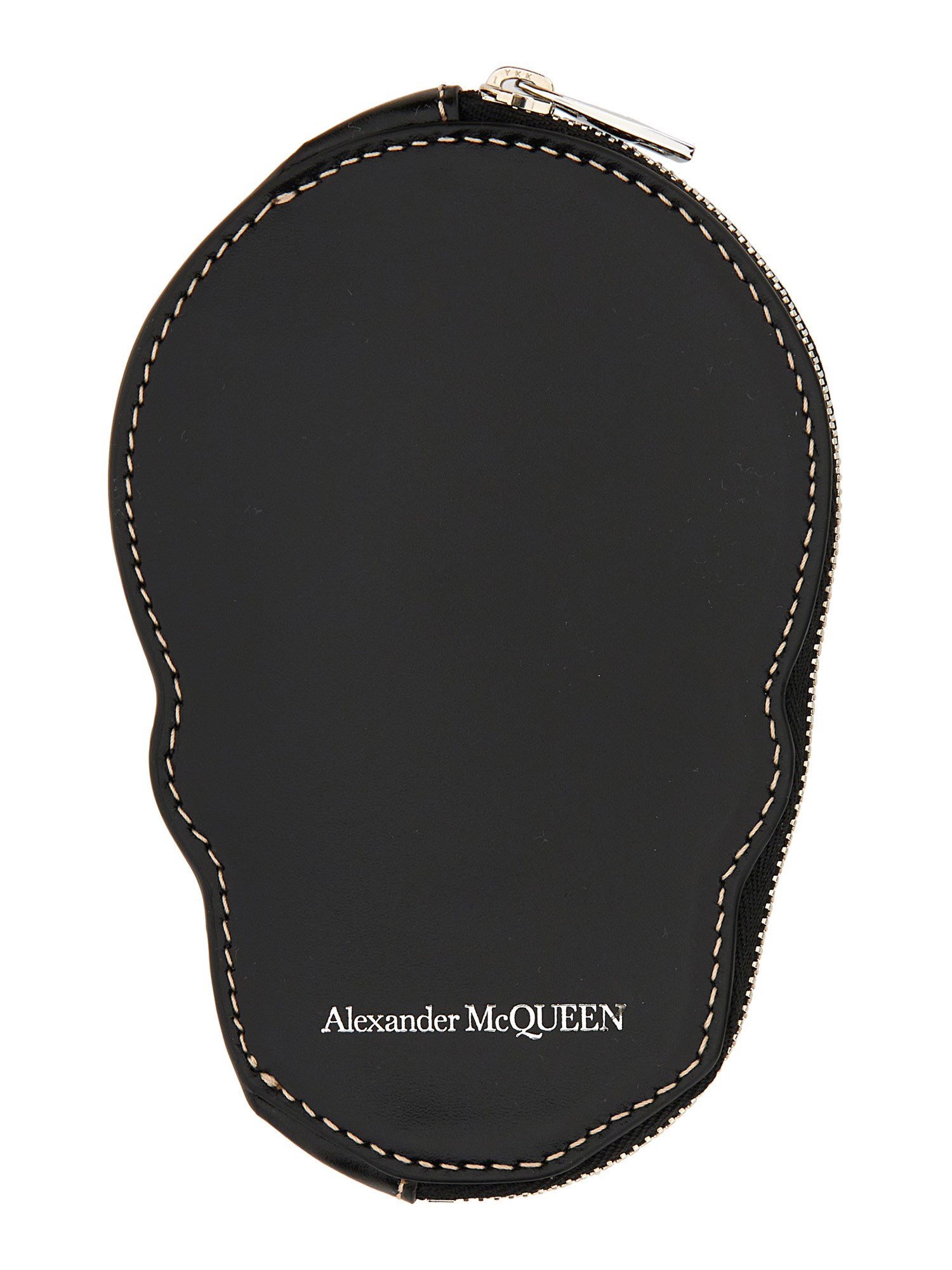 Alexander Mcqueen Skull Card Holder In Black