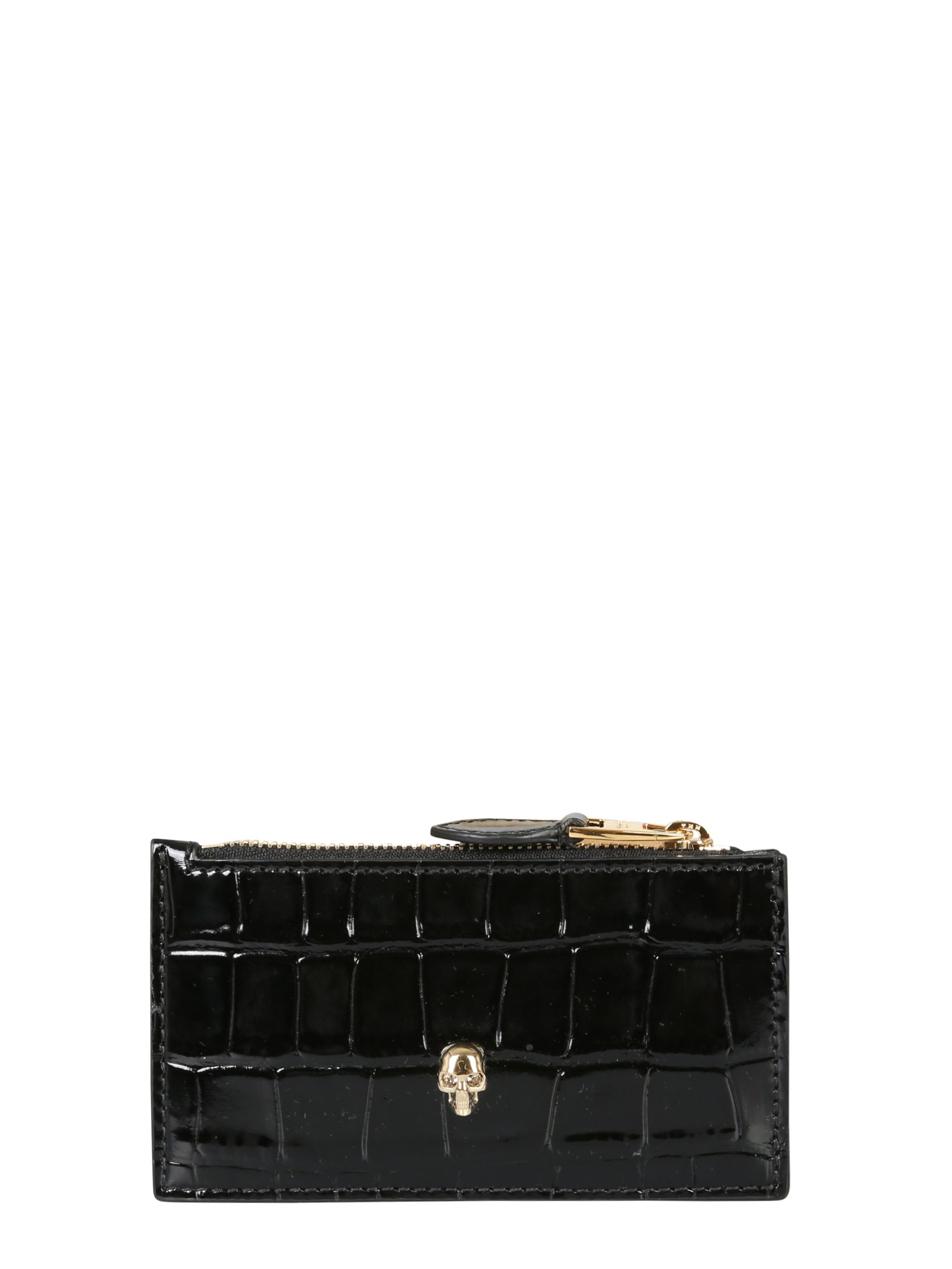 Alexander Mcqueen Wallet With Skull In Black