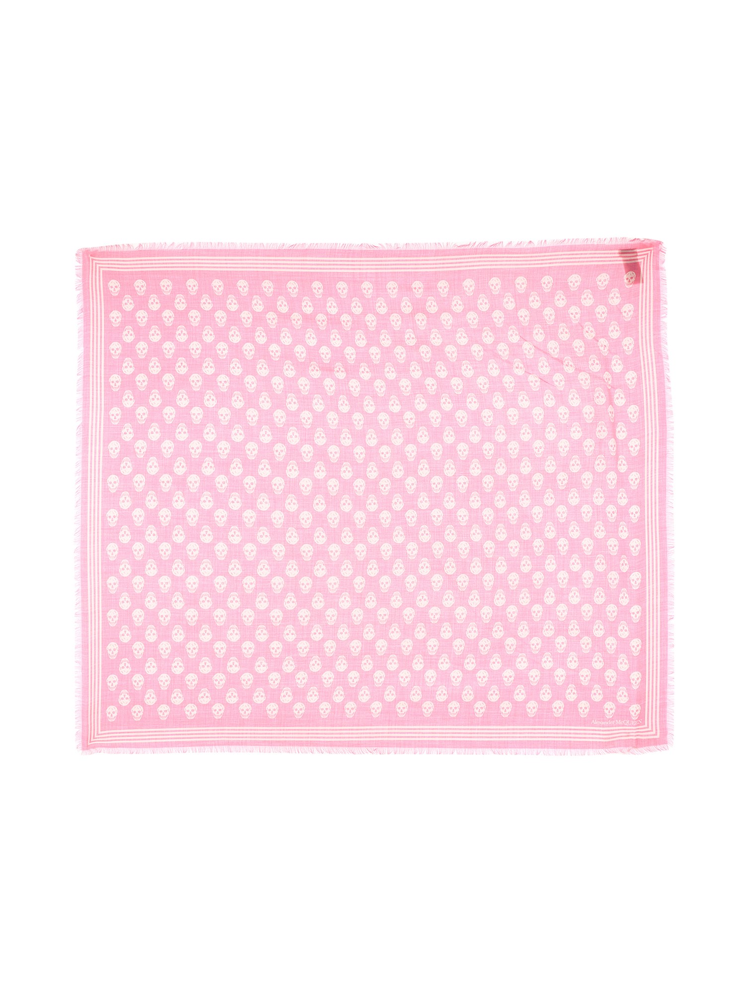 alexander mcqueen biker skull print scarf