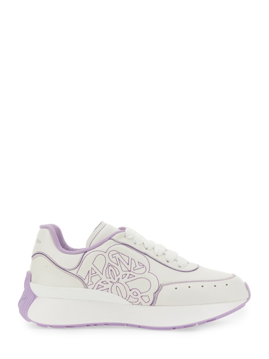 ALEXANDER McQUEEN SNEAKER SPRINT RUNNER IN PELLE