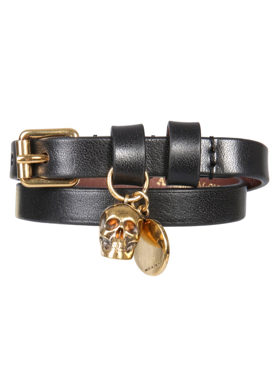 Alexander mcqueen double hot sale wrap bracelet