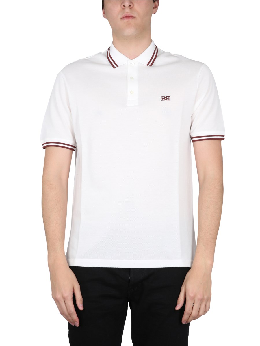 Bally Men's Embroidered Logo Polo Shirt