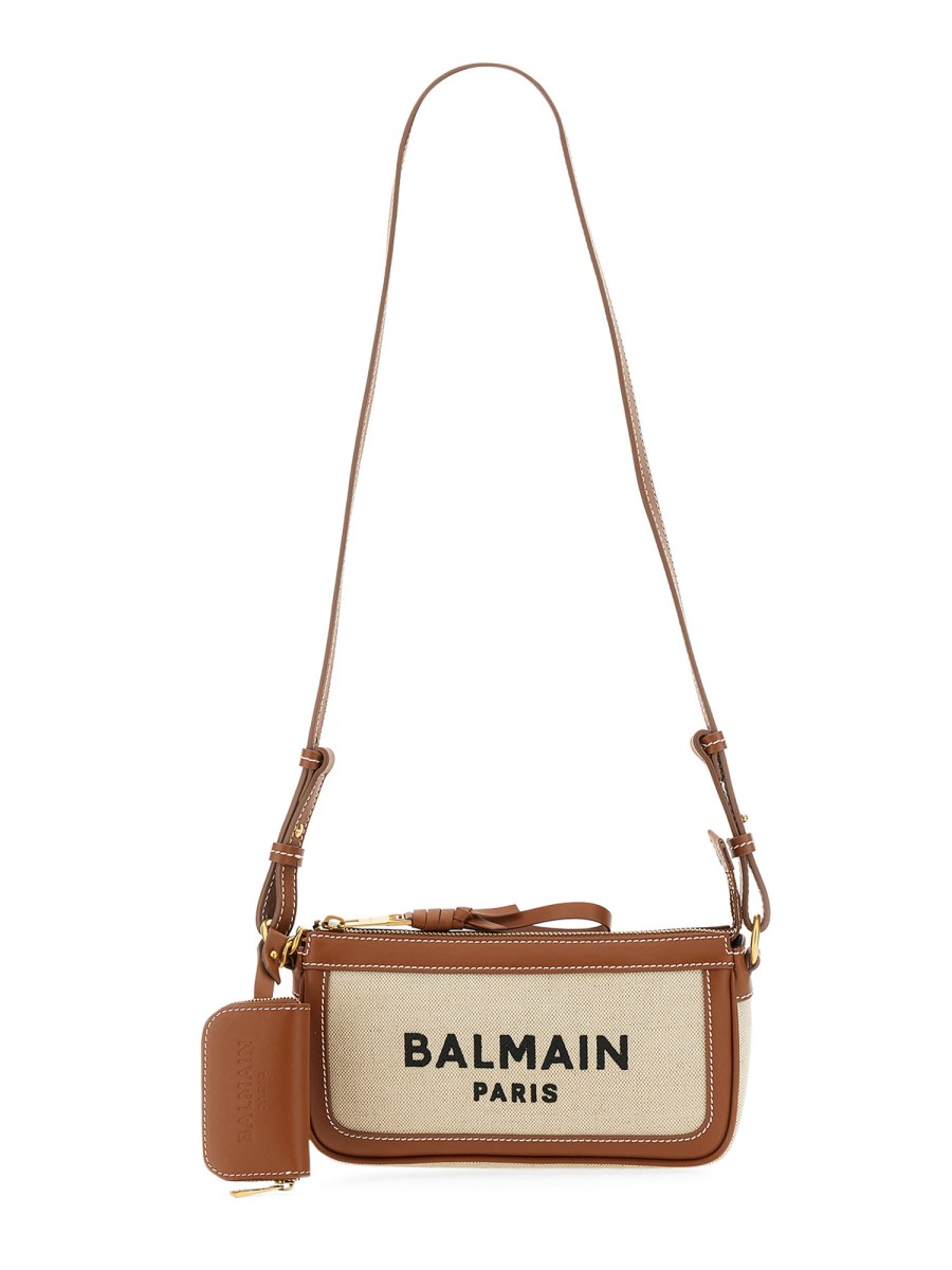 Emblème leather shoulder bag