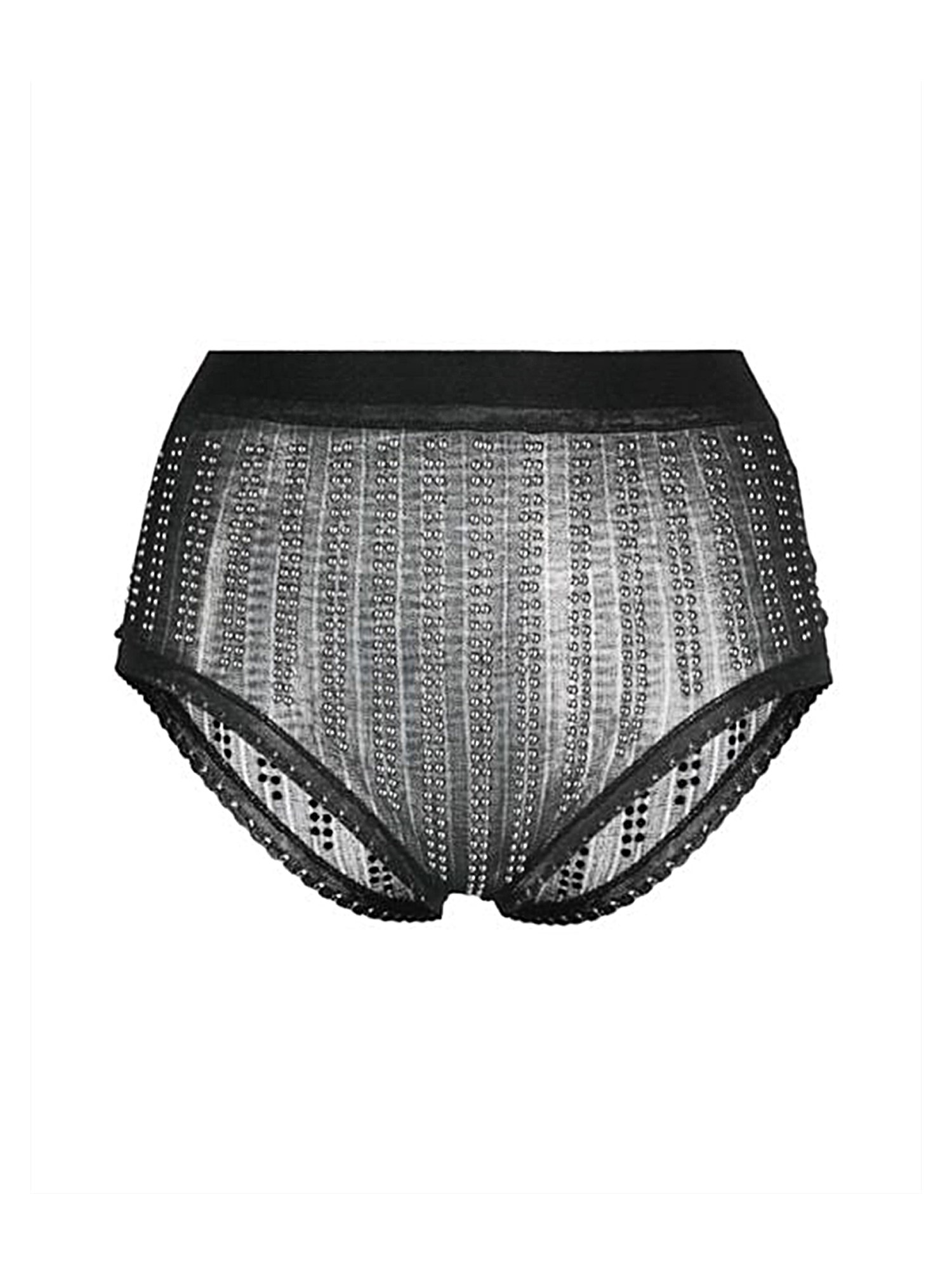 Shop Paco Rabanne Panties With Studs In Black