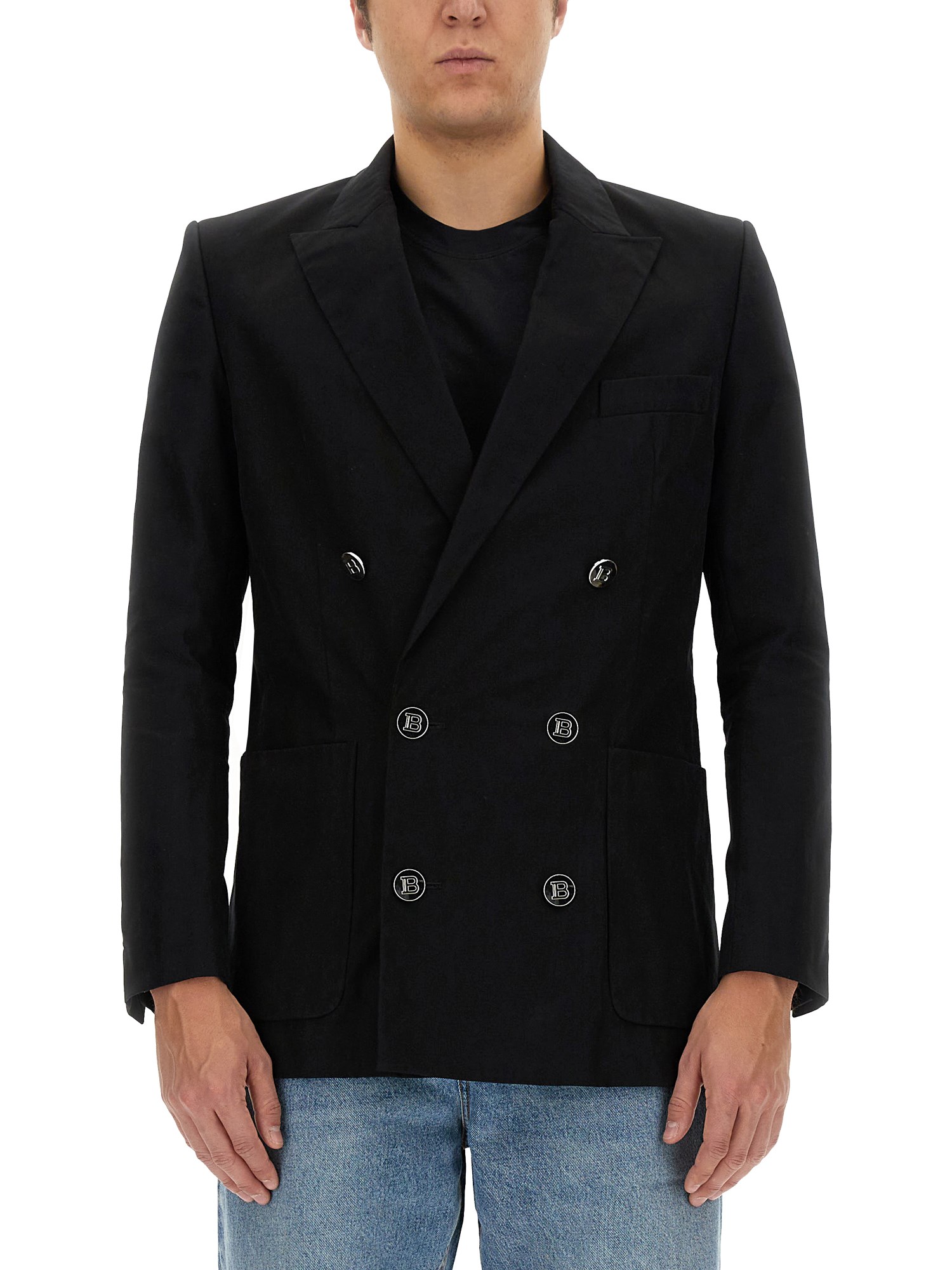 balmain double-breasted jacket