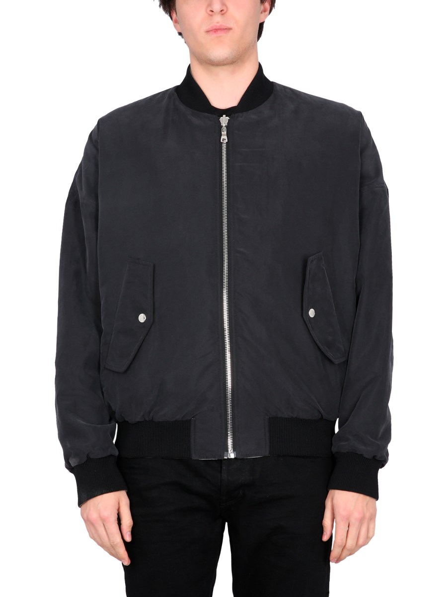 BALMAIN Outerwear Men, Reversible Monogram bomber jacket Black