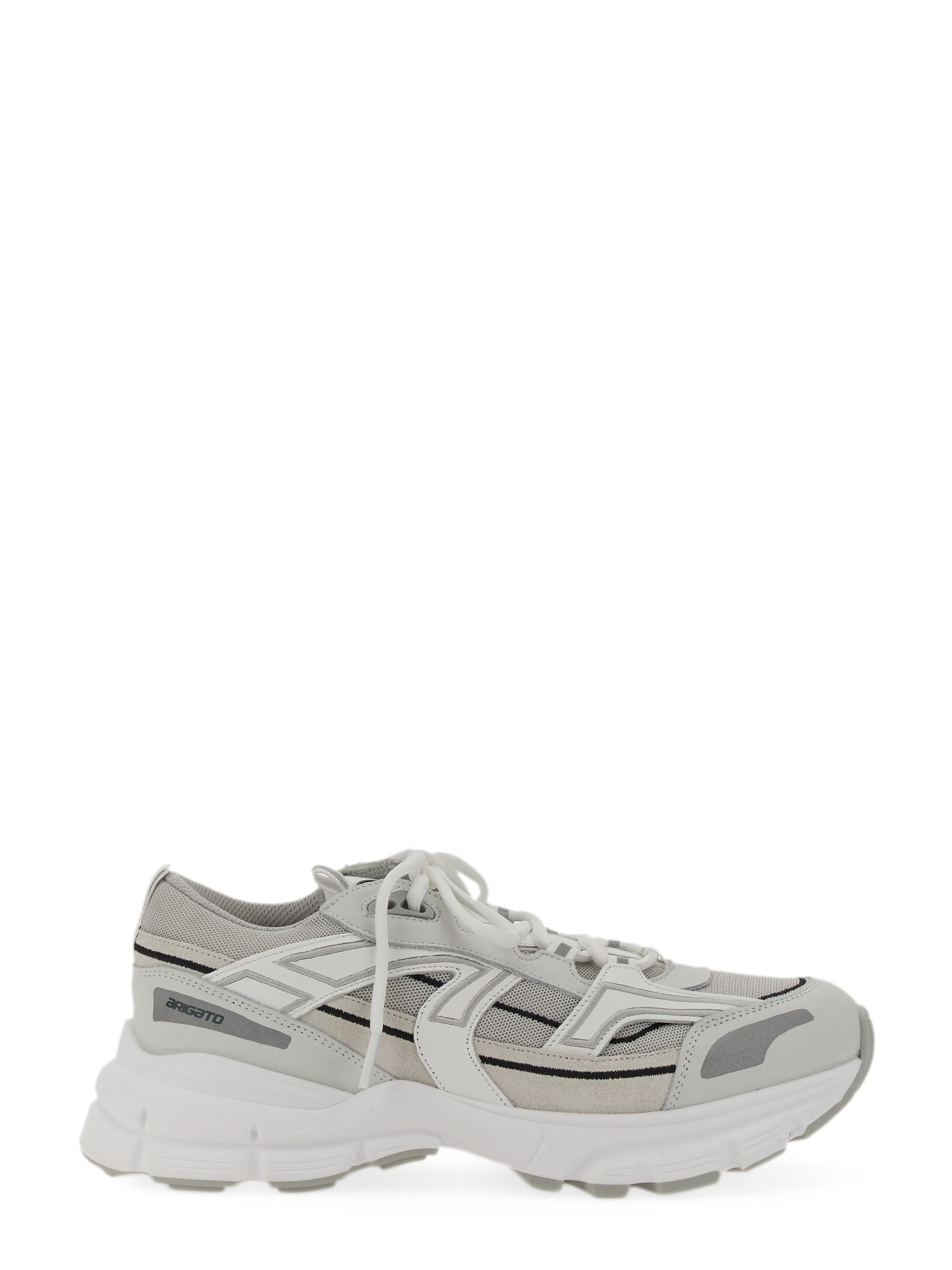 Axel Arigato White & Gray Marathon R-trail Sneakers In White