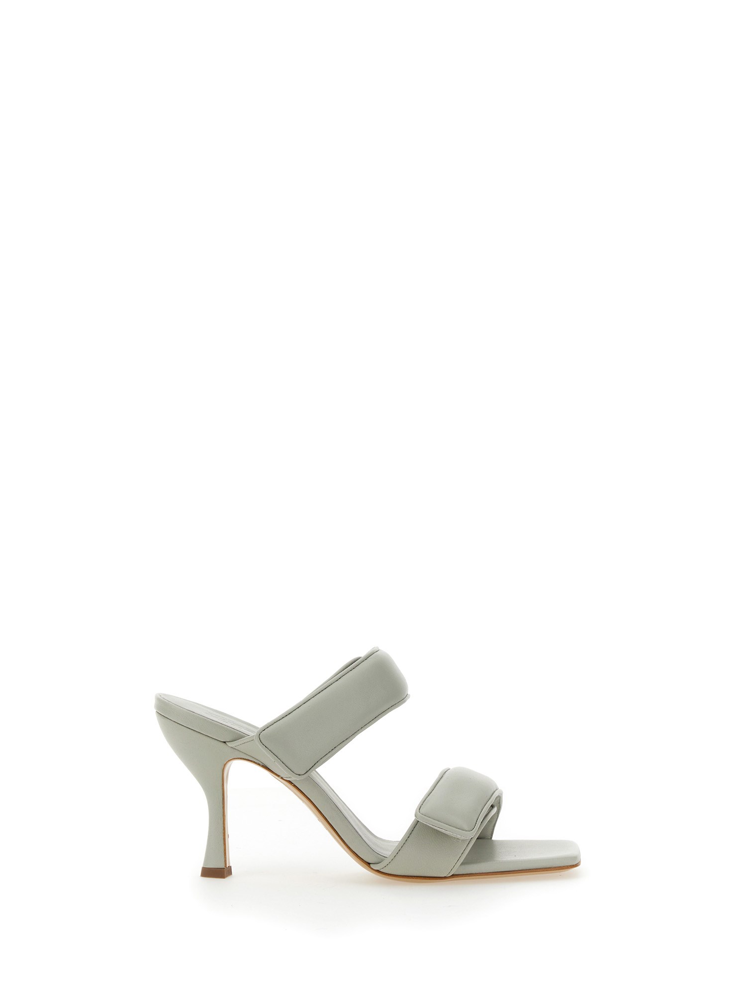 Gia Borghini Off-white Pernille Teisbaek Edition Perni 03 Heeled Sandals In Grey