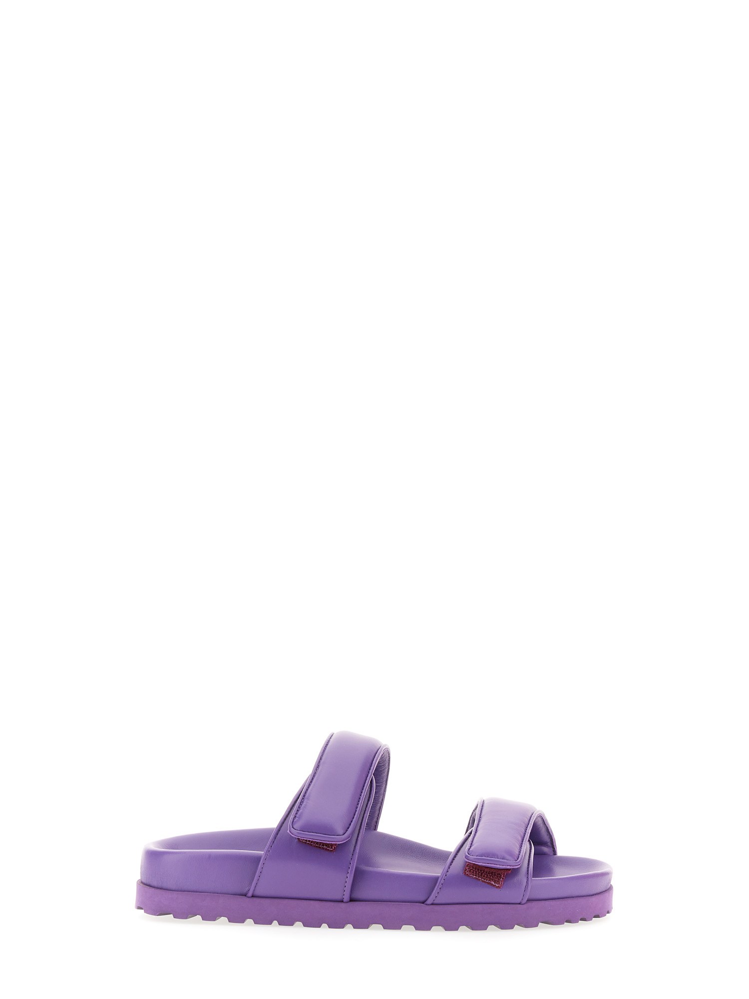 Gia Borghini X Pernille Teisbaek Double-strap Slides In Purple