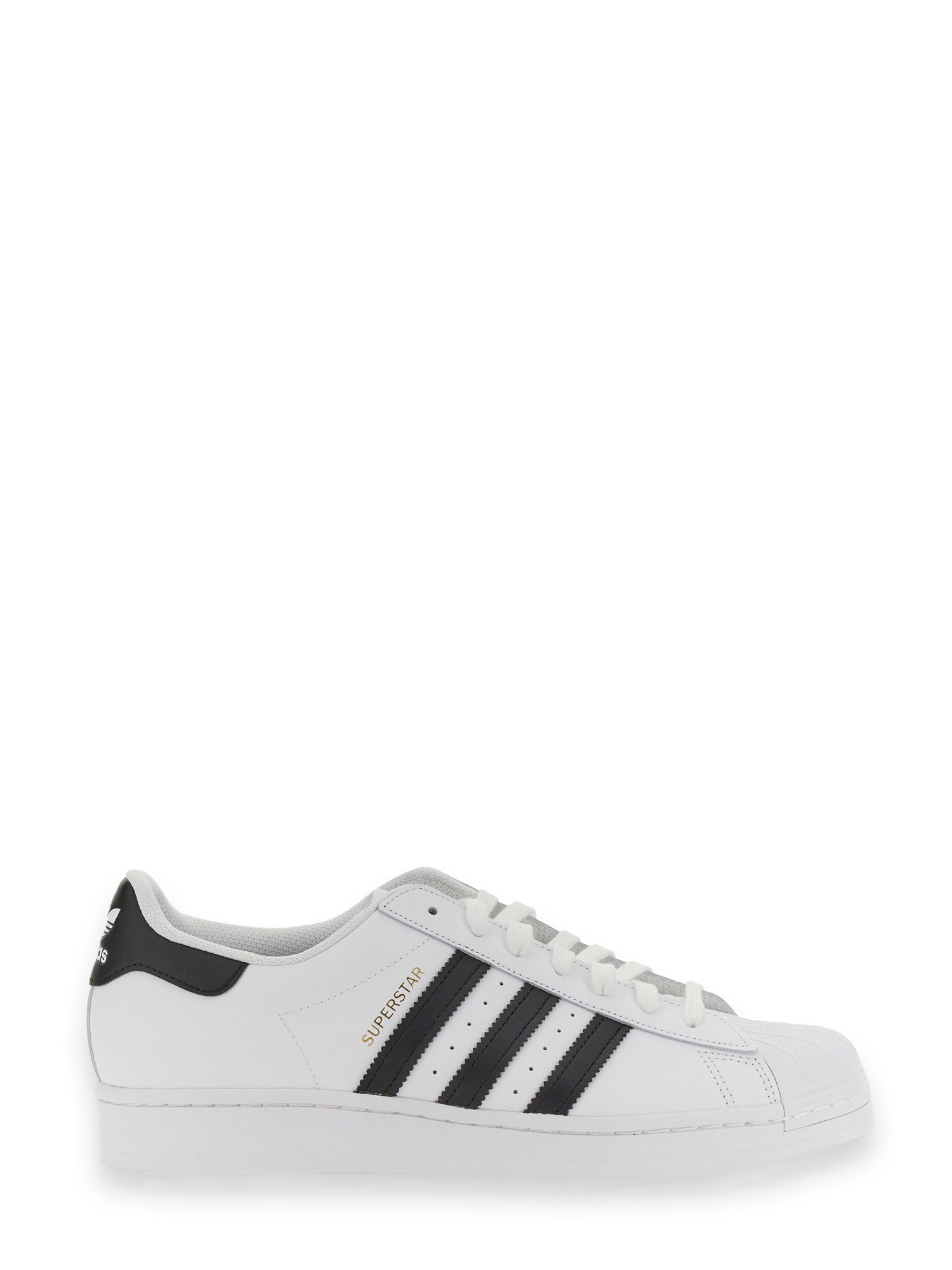 Adidas Originals Superstar Vintage Ostrich-effect Leather Sneakers In White