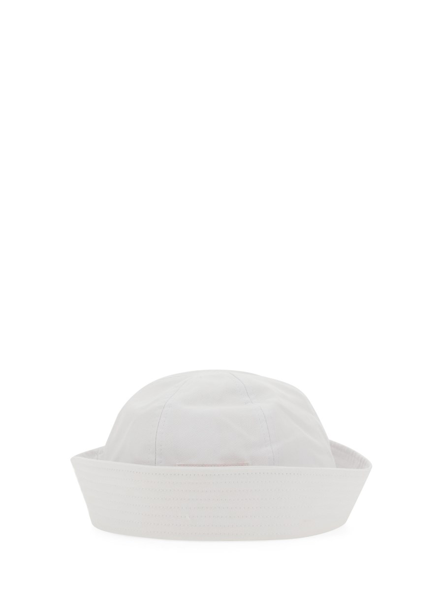 KENZO - COTTON SAILOR HAT WITH LOGO - Eleonora Bonucci KENZO - COTTON SAILOR HAT WITH LOGO - Eleonora Bonucci