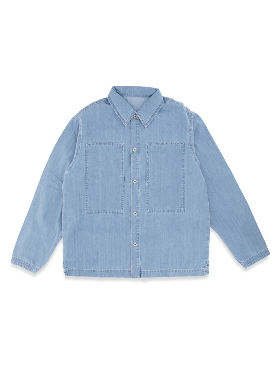 KENZO CAMICIA IN DENIM DI COTONE