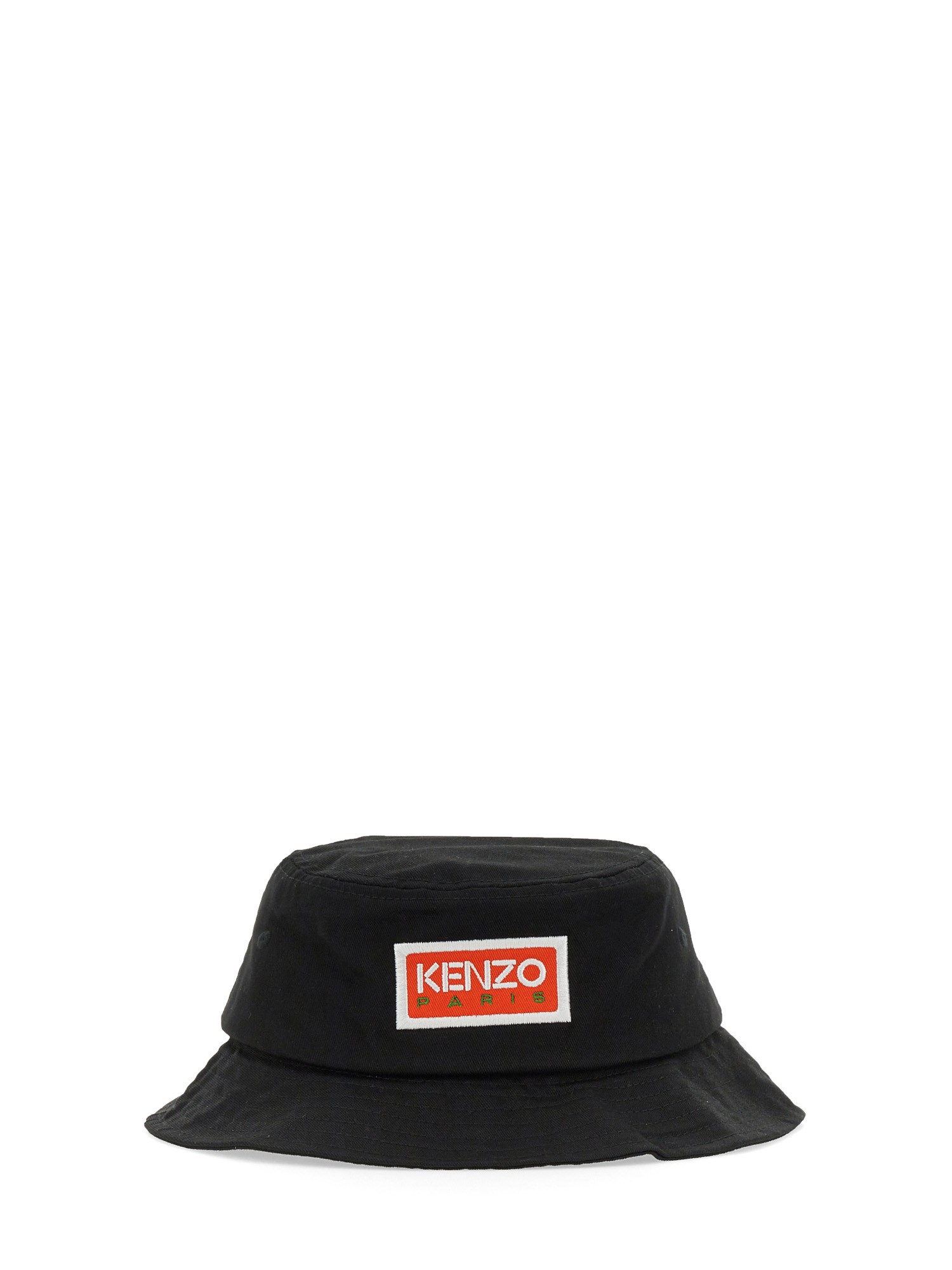 Shop Kenzo Bucket Hat With Logo In Black
