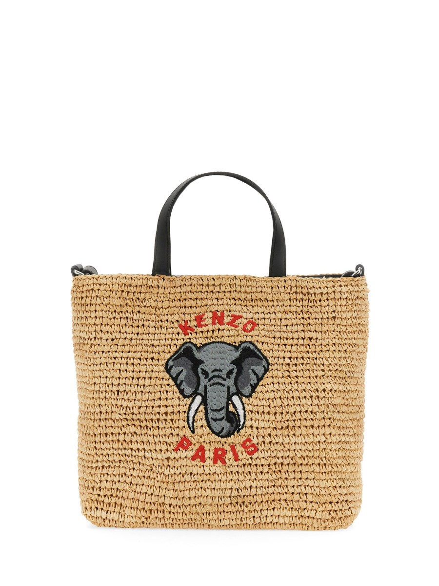 Elephant on sale straw bag