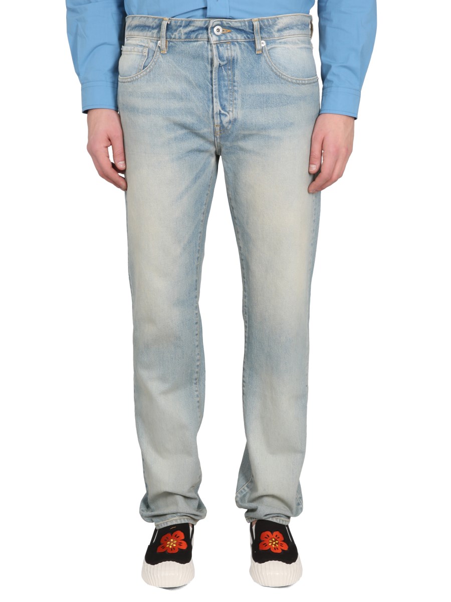 KENZO JEANS SLIM FIT IN DENIM DI COTONE