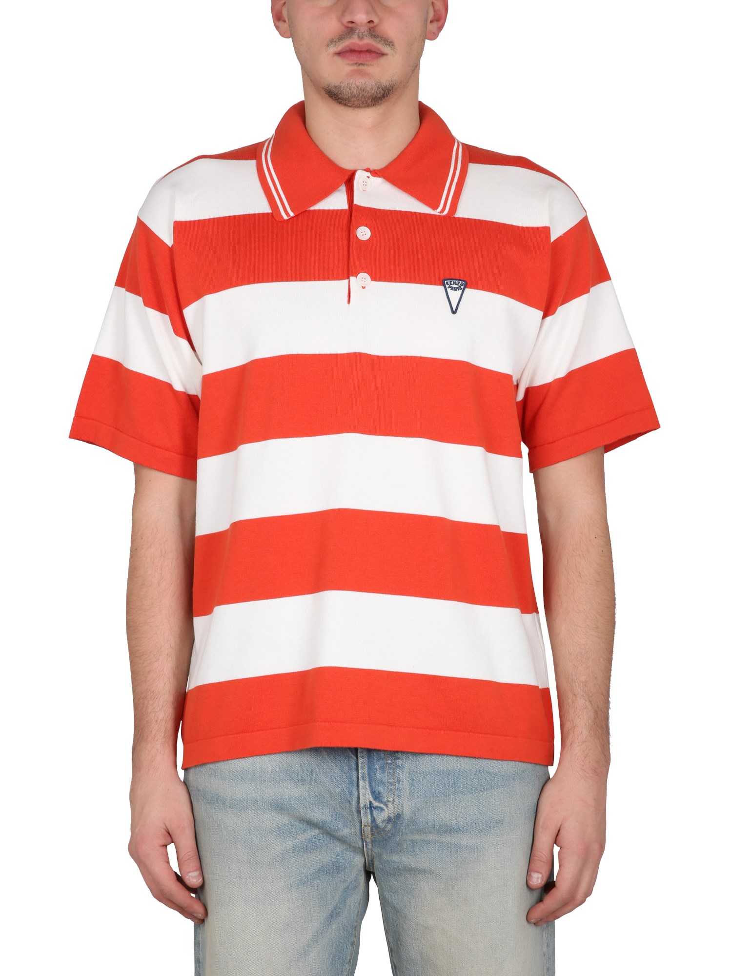 kenzo polo shirt 'nautical stripes'