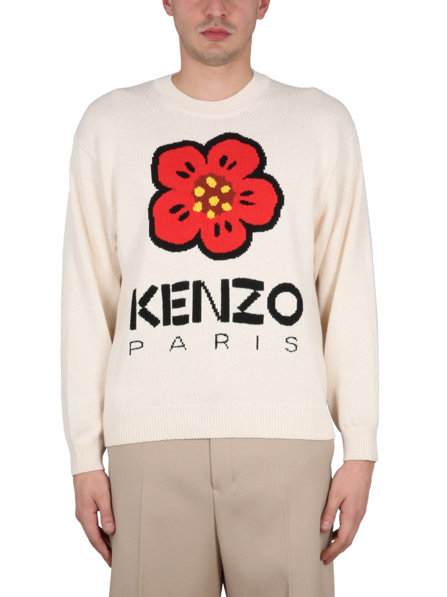 KENZO MAGLIA GIROCOLLO CON RICAMO BOKE FLOWER Eleonora Bonucci