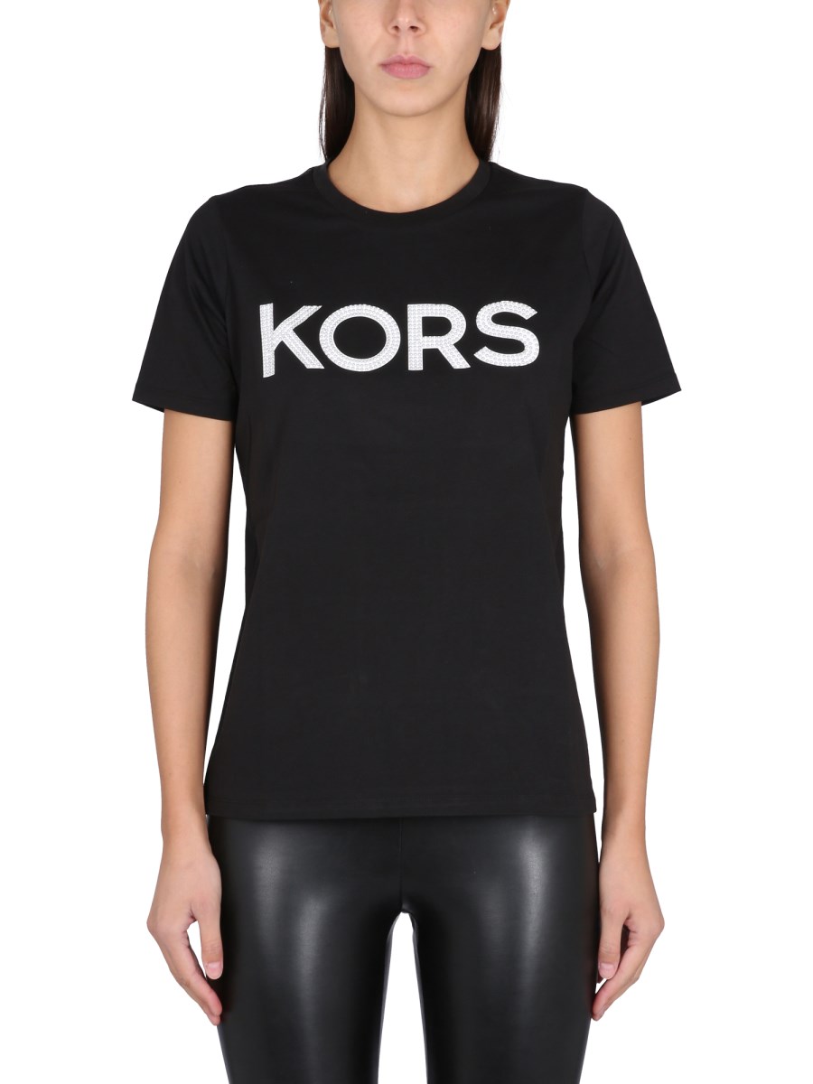 MICHAEL BY MICHAEL KORS T-SHIRT IN JERSEY DI COTONE CON LOGO