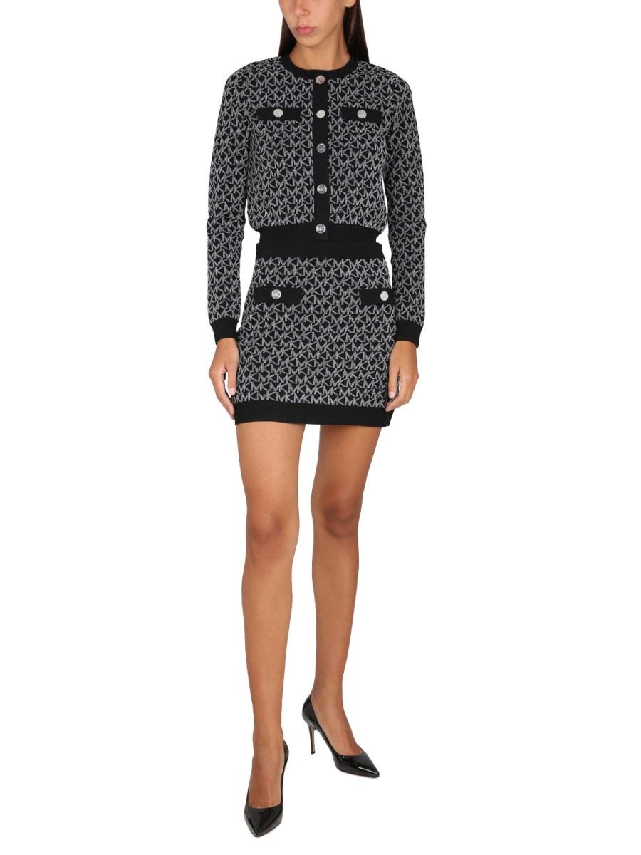 MICHAEL BY MICHAEL KORS - JACQUARD LOGO CARDIGAN - Eleonora Bonucci