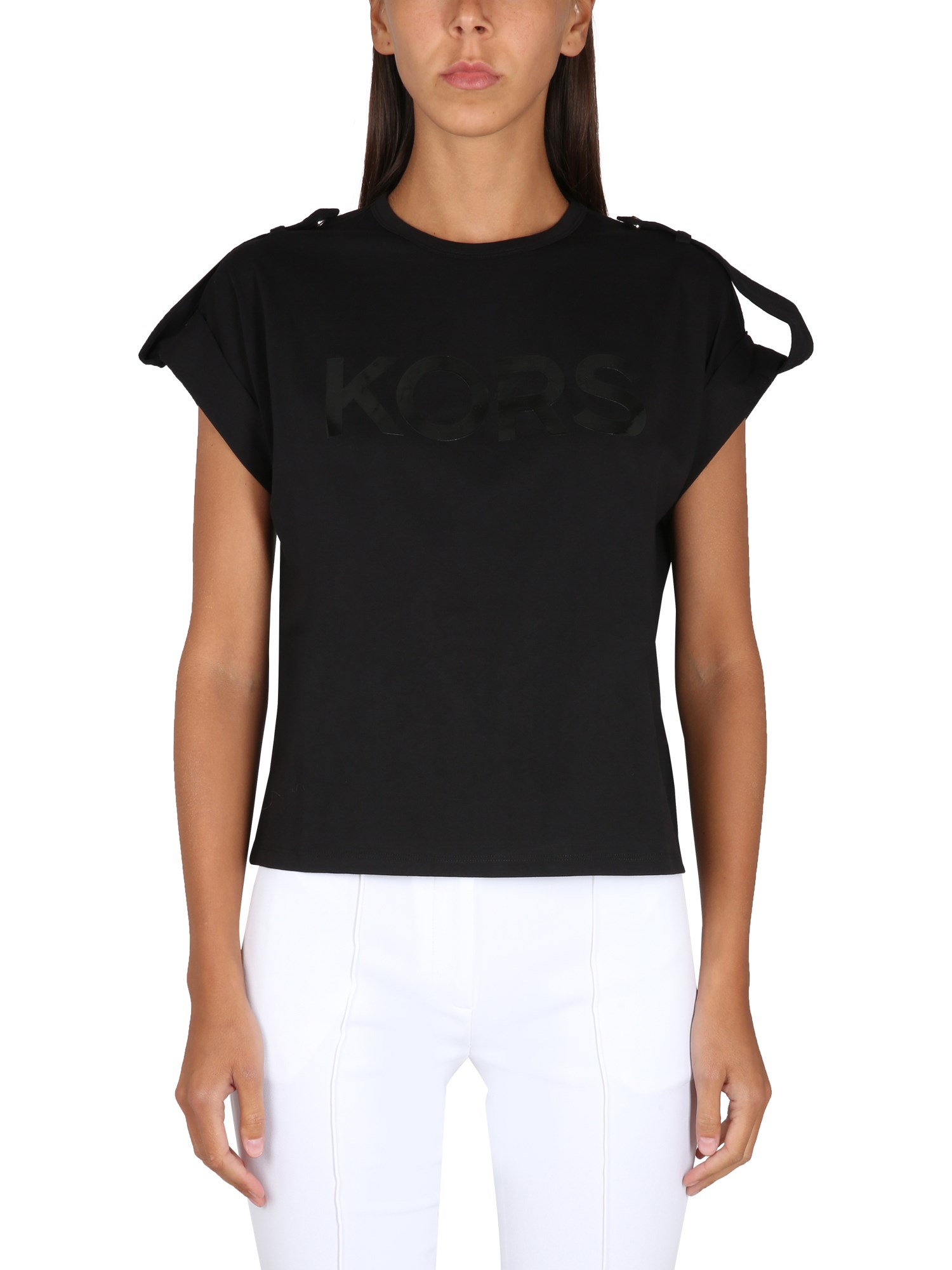 Michael Michael Kors T-shirt With Logo In Black | ModeSens