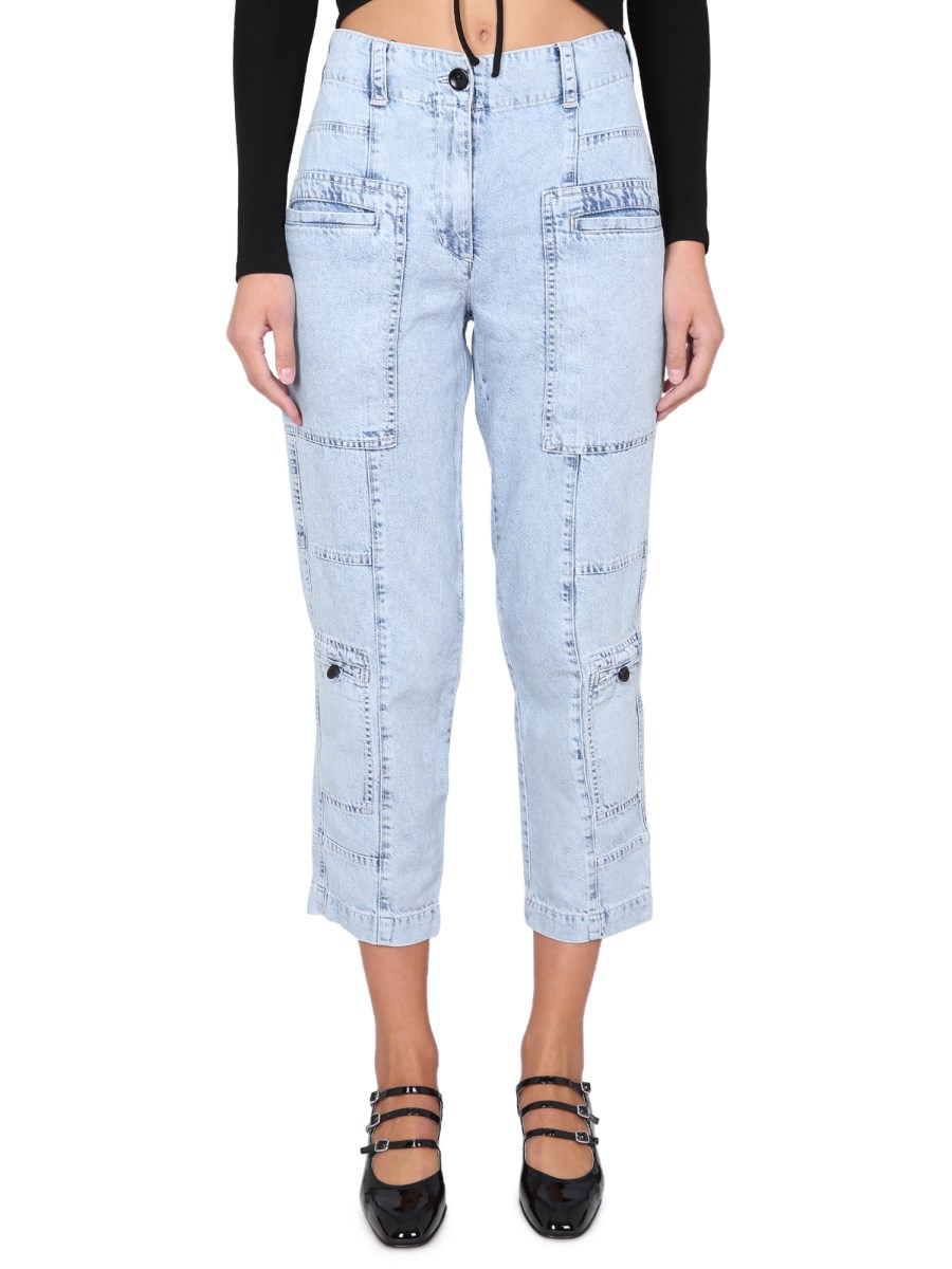 PROENZA SCHOULER WHITE LABEL COTTON DENIM JEANS Eleonora Bonucci