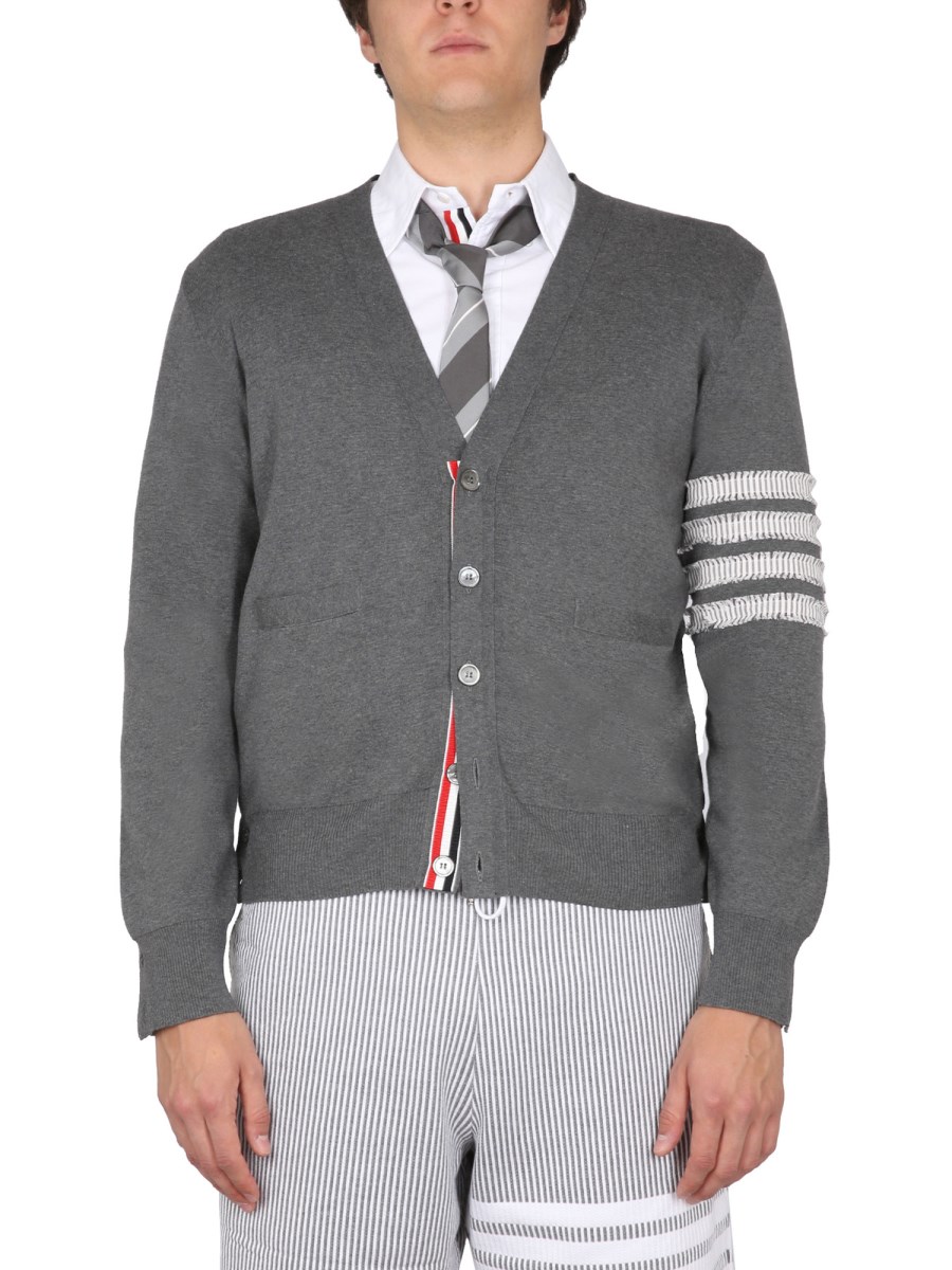 THOM BROWNE CARDIGAN 4 BAR STRIPE