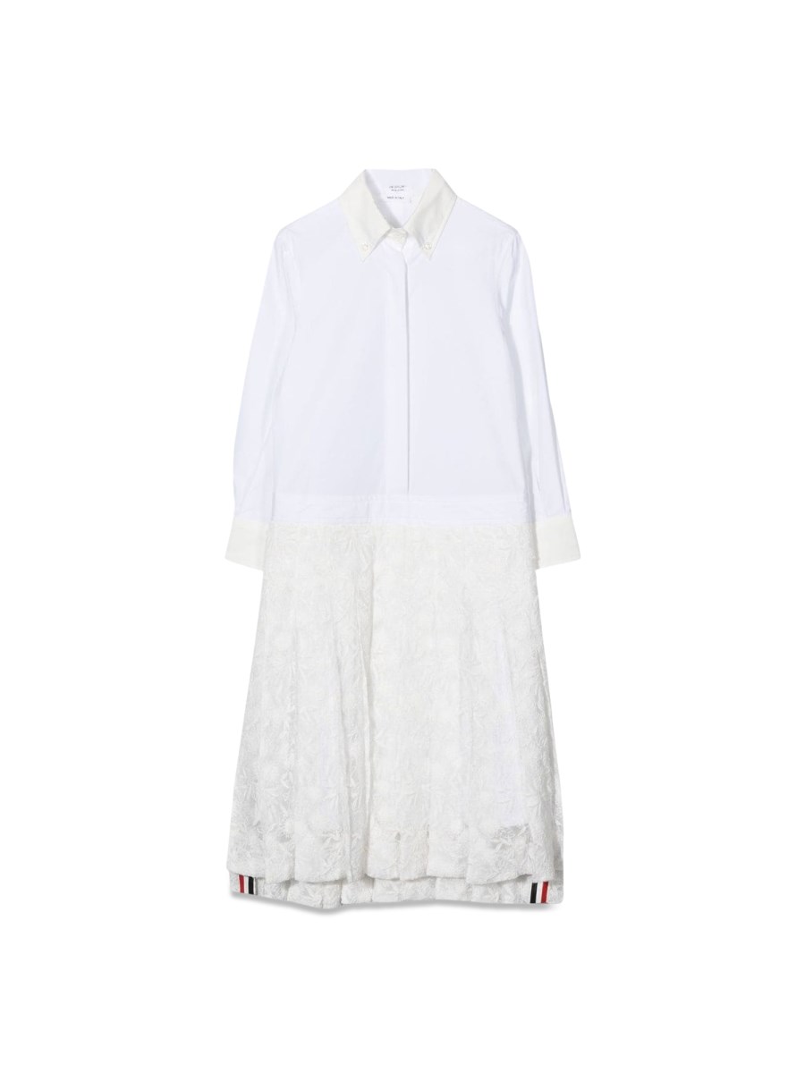 PLEATED BOTTOM SHIRTDRESS