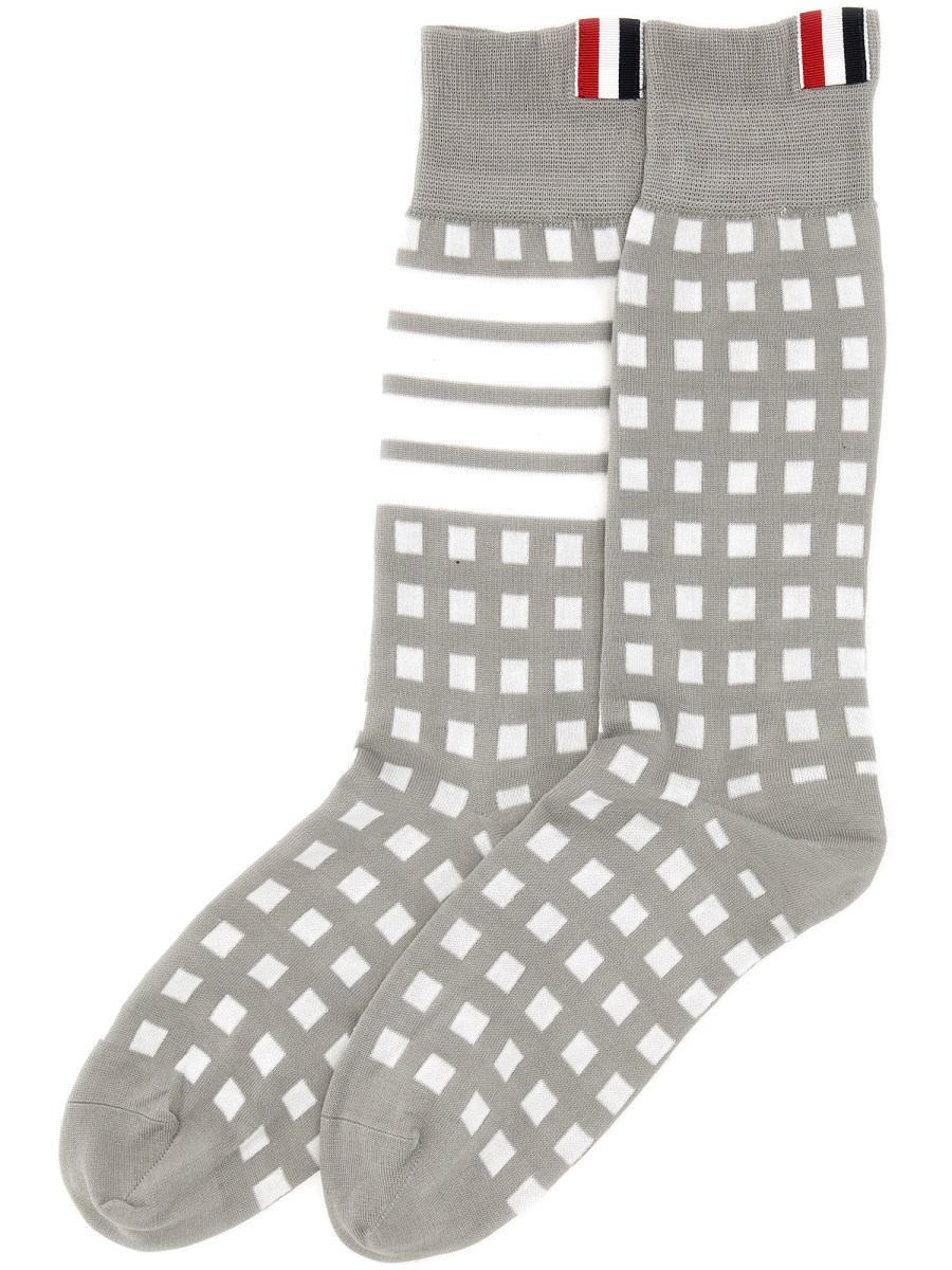 CALZINI IN COTONE JACQUARD MADRAS