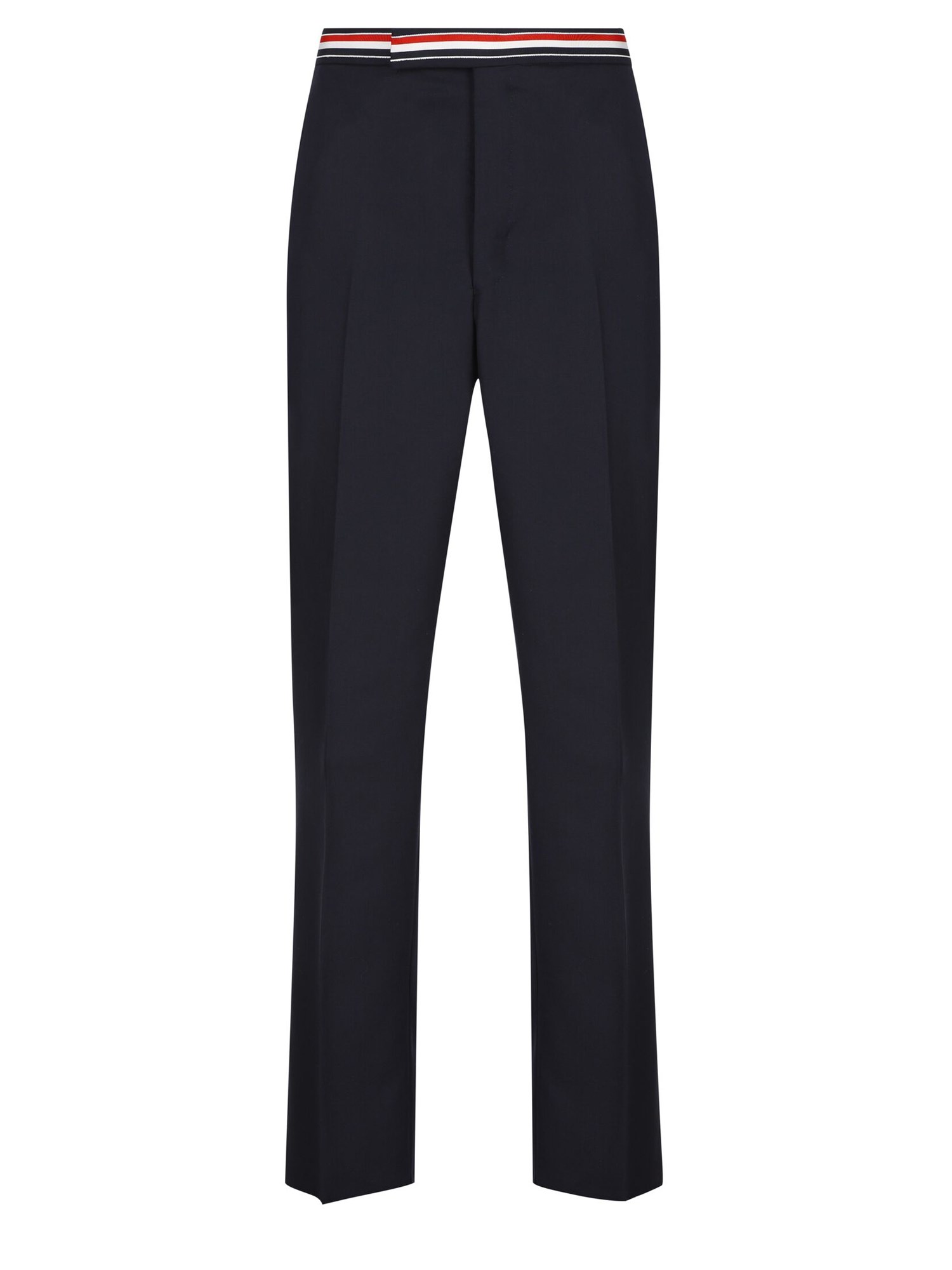 Shop Thom Browne Wool Pants In Blue