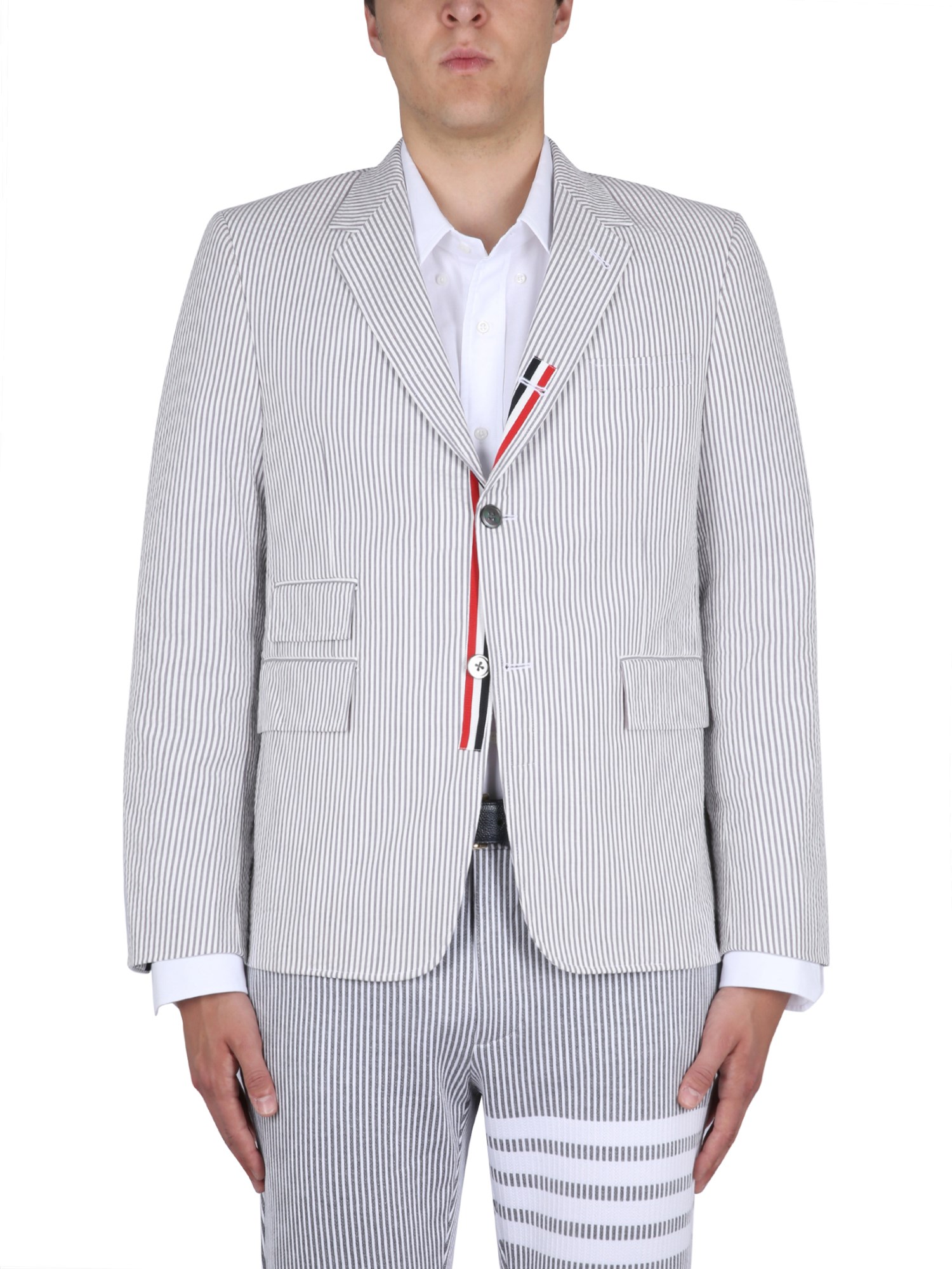 thom browne striped jacket