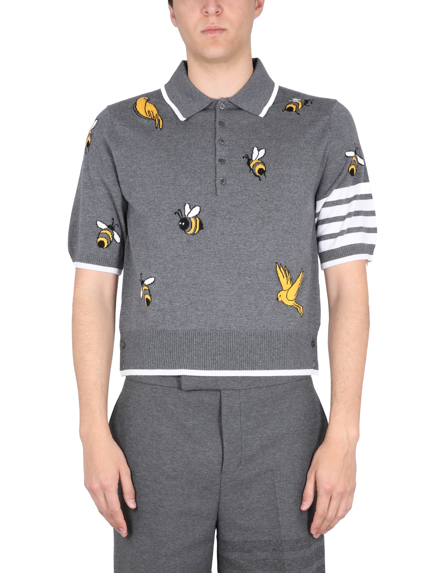 thom browne polo birds & bees