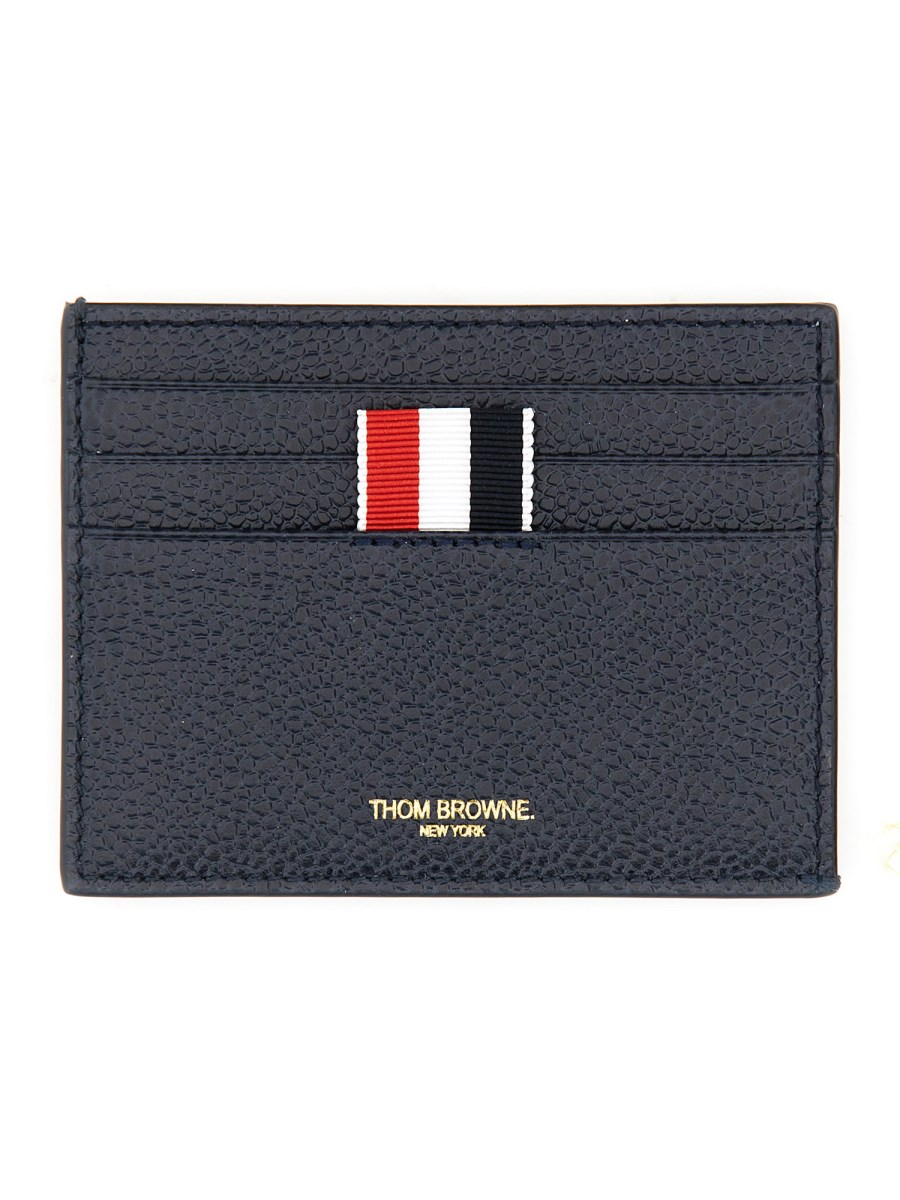 THOM BROWNE PORTACARTE ANCHOR IN PELLE