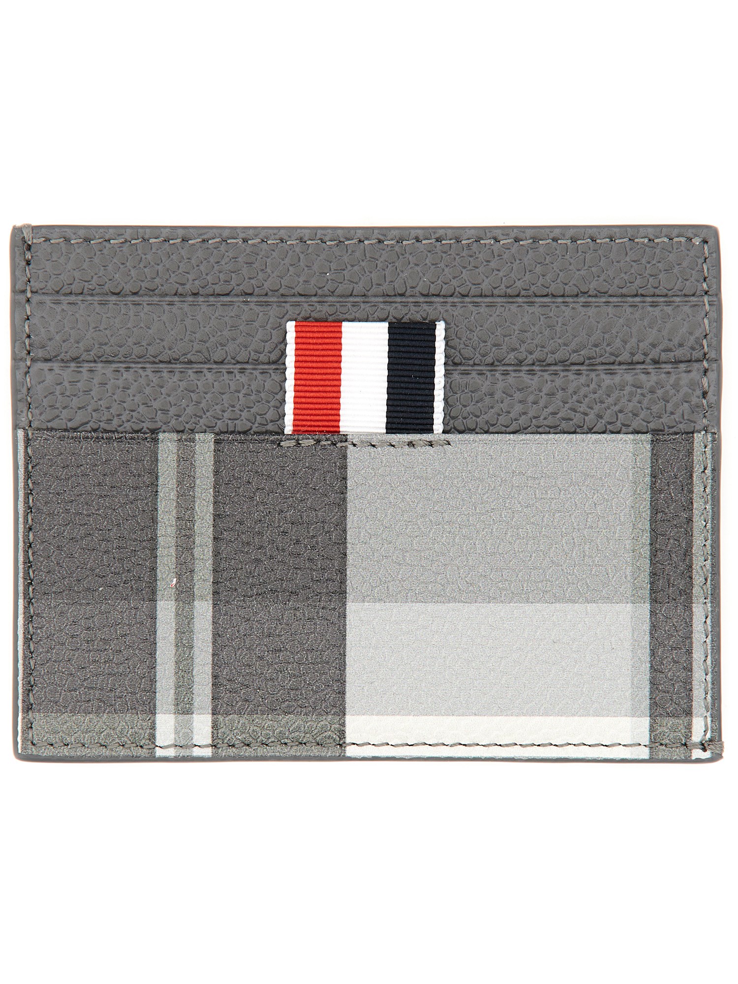 Thom Browne Card Holder With Logo In Multicolour