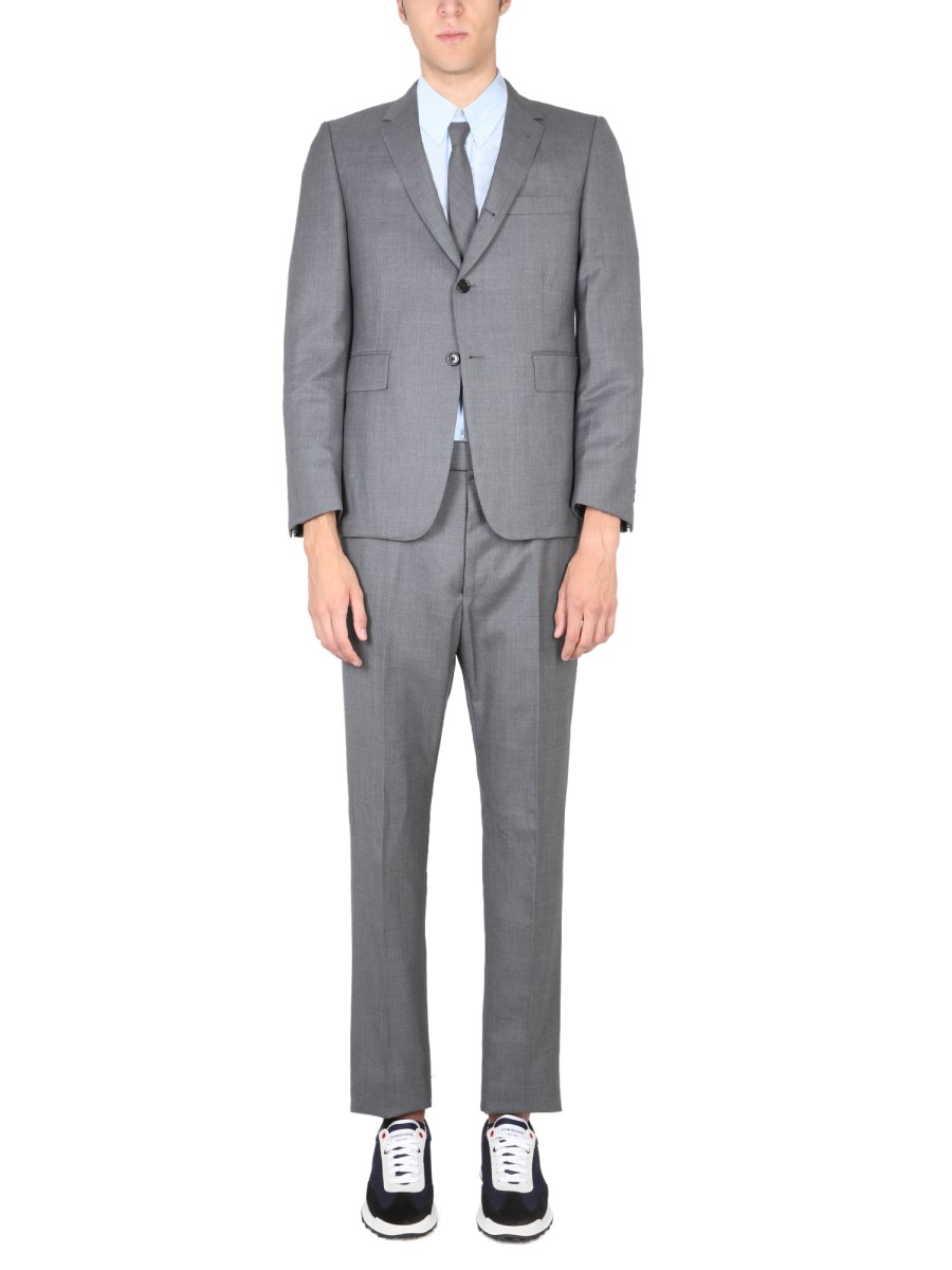 THOM BROWNE ABITO CLASSICO IN TWILL DI LANA SUPER 120’S