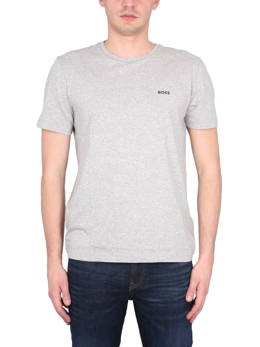 BOSS T-SHIRT IN COTONE CON STAMPA LOGO