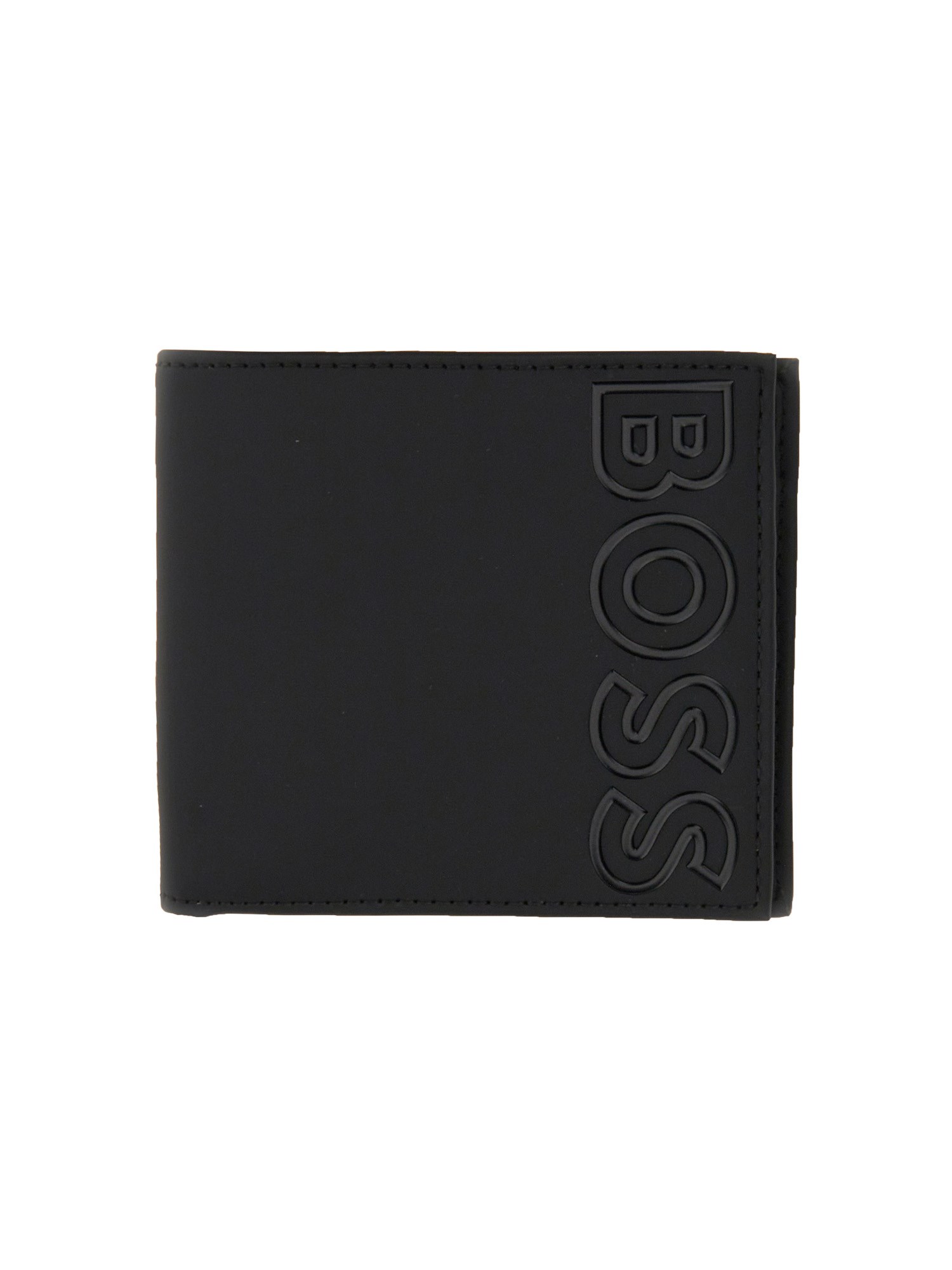 Hugo Boss Bifold Leather Wallet In Black
