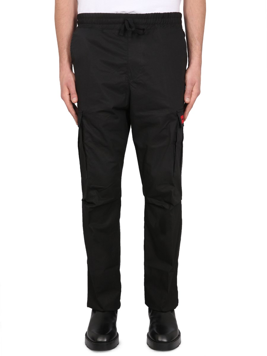 HUGO PANTALONE CARGO IN COTONE