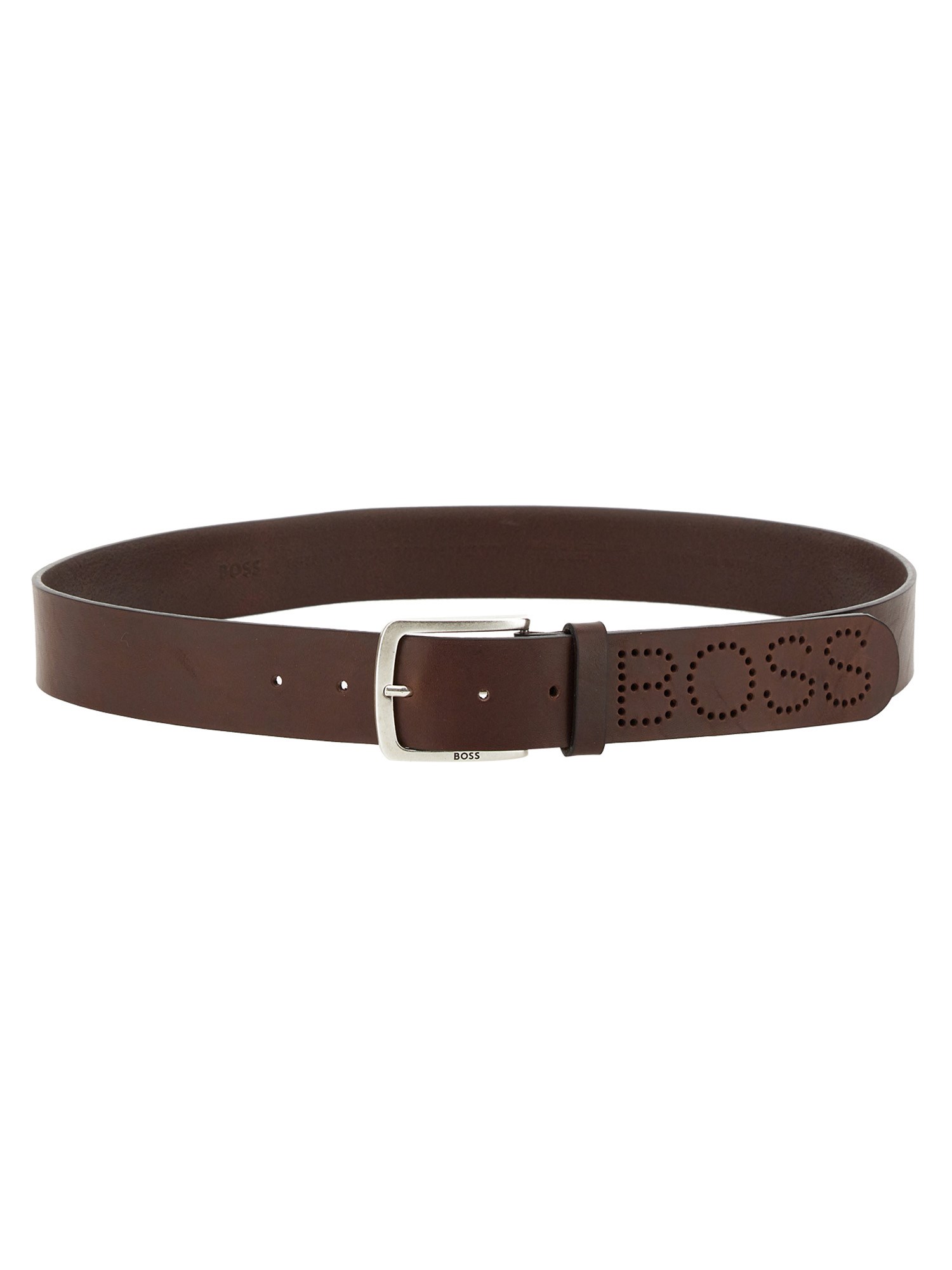 Hugo Boss Leather Belt In Brown