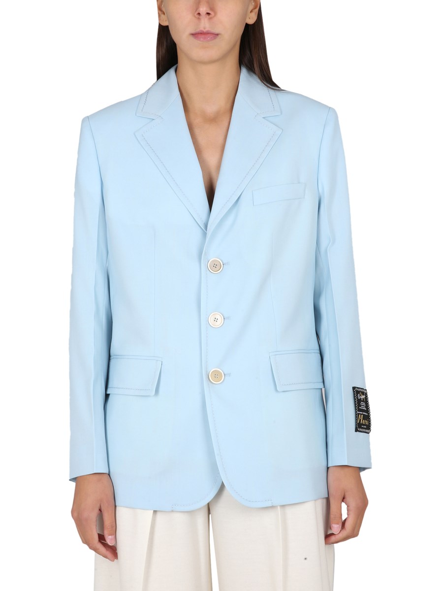 BLAZER LUNGO IN FRESCO LANA