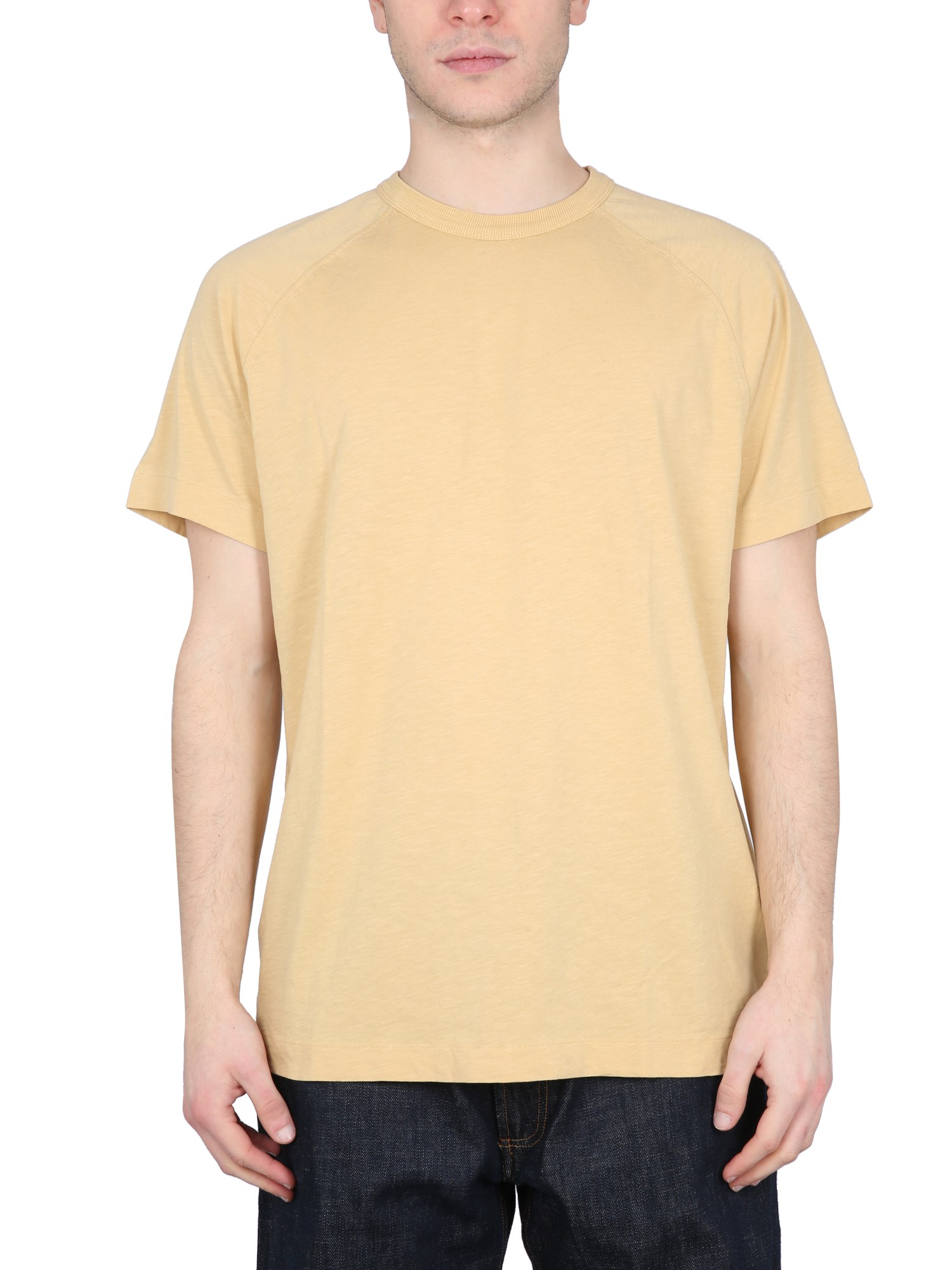 Ymc You Must Create Triple Short-sleeve T-shirt In Beige