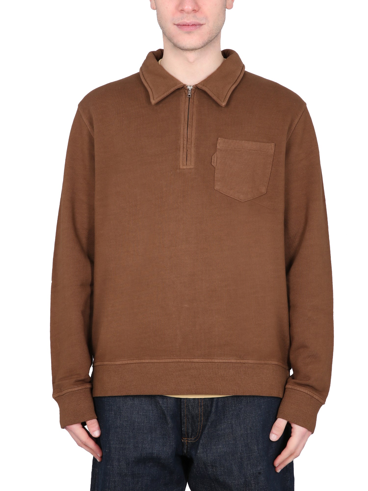 Ymc You Must Create Sudden Sweatshirt In Brown