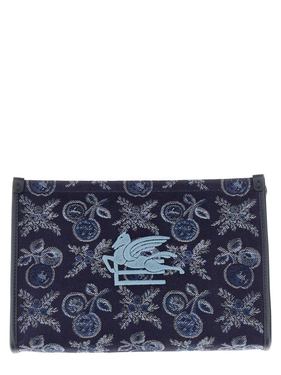 ETRO POUCH PAISLEY LARGE IN COTONE JACQUARD