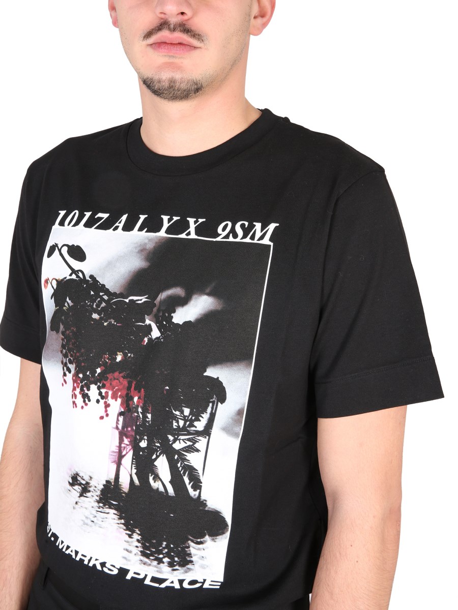 1017 ALYX 9SM - ICON FLOWERS COTTON T-SHIRT - Eleonora Bonucci