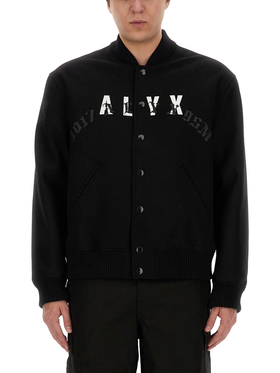 1017 ALYX 9SM BOMBER IN LANA CON LOGO