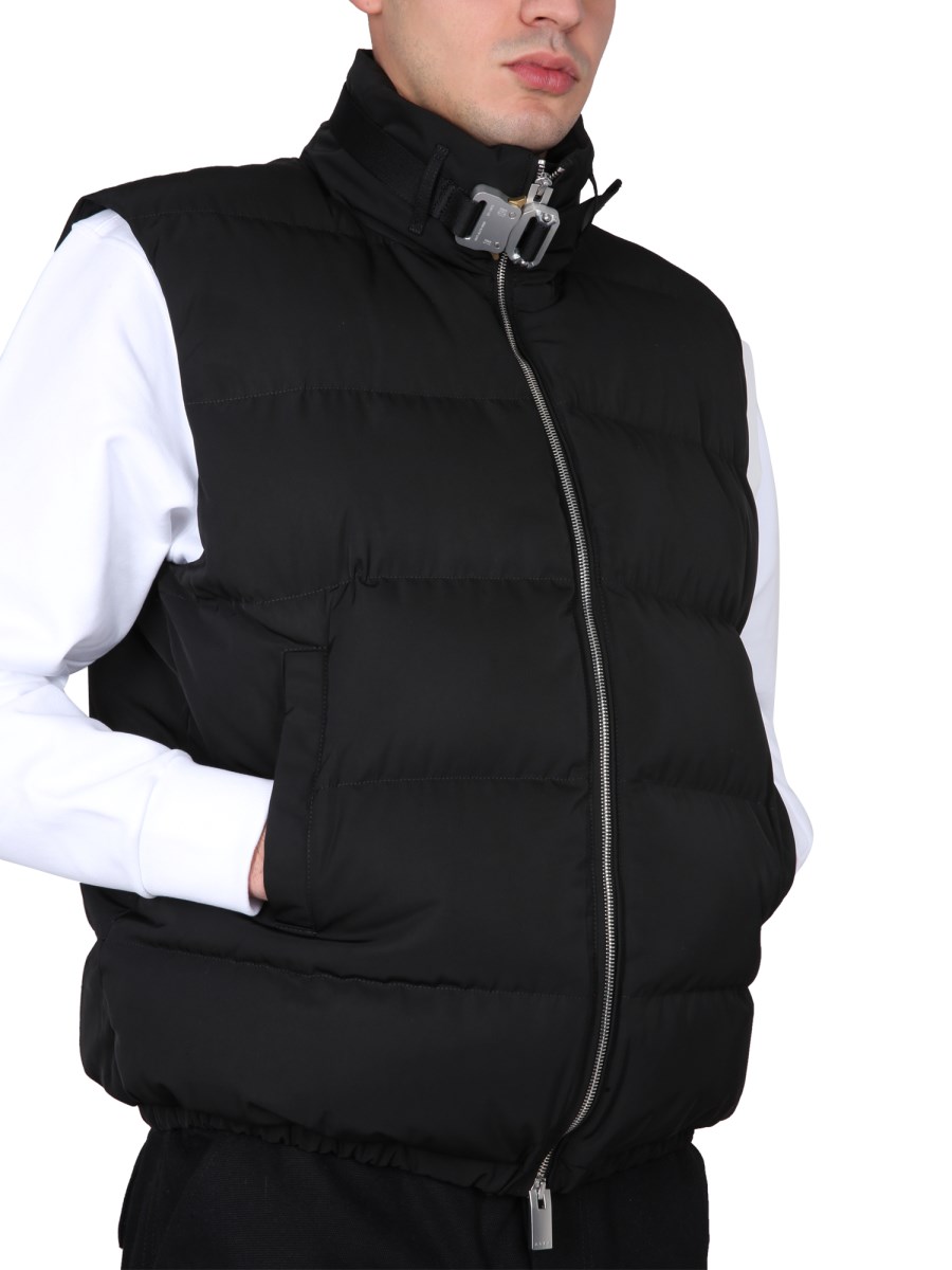 1017 ALYX 9SM - PADDED VEST WITH METAL BUCKLE NECK CLOSURE 1017 ALYX 9SM - PADDED VEST WITH METAL BUCKLE NECK CLOSURE