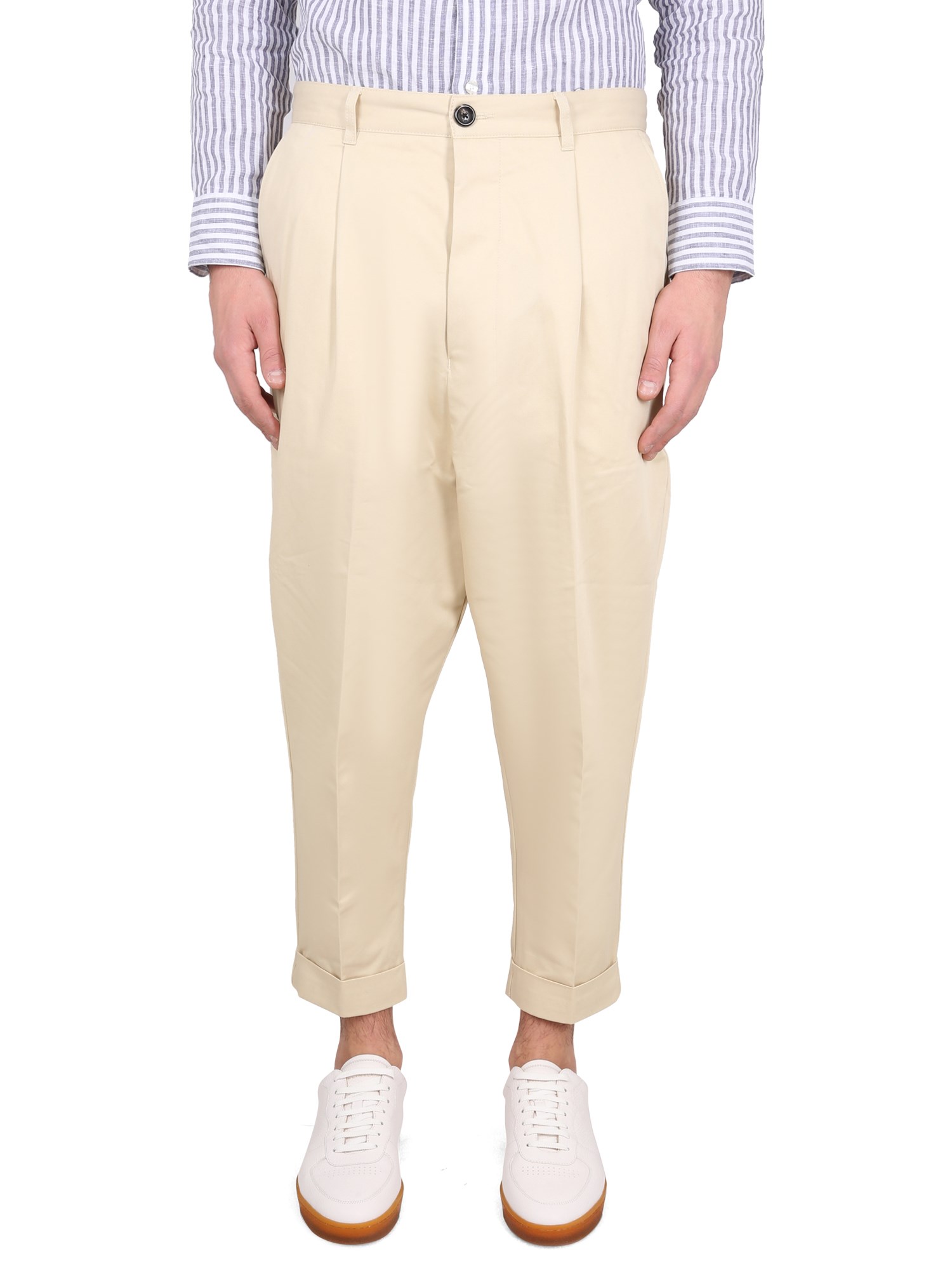 Ami Alexandre Mattiussi Off-white Carrot Oversized Trousers